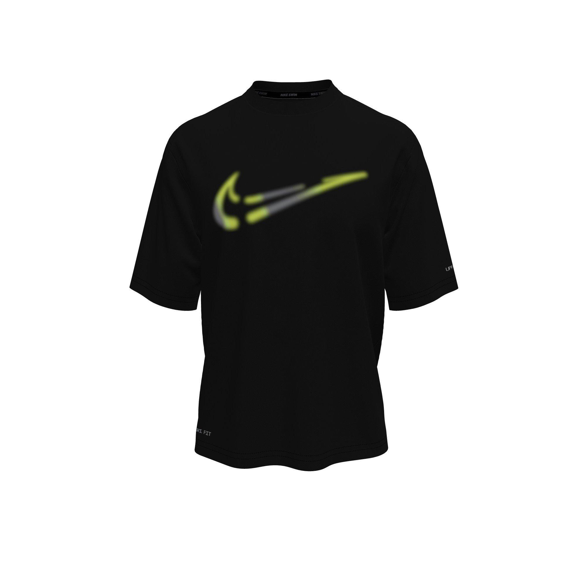 Nike Swim Hydroguard Swoosh Dri-FIT UV Big Boys' Short Sleeve Swim Top