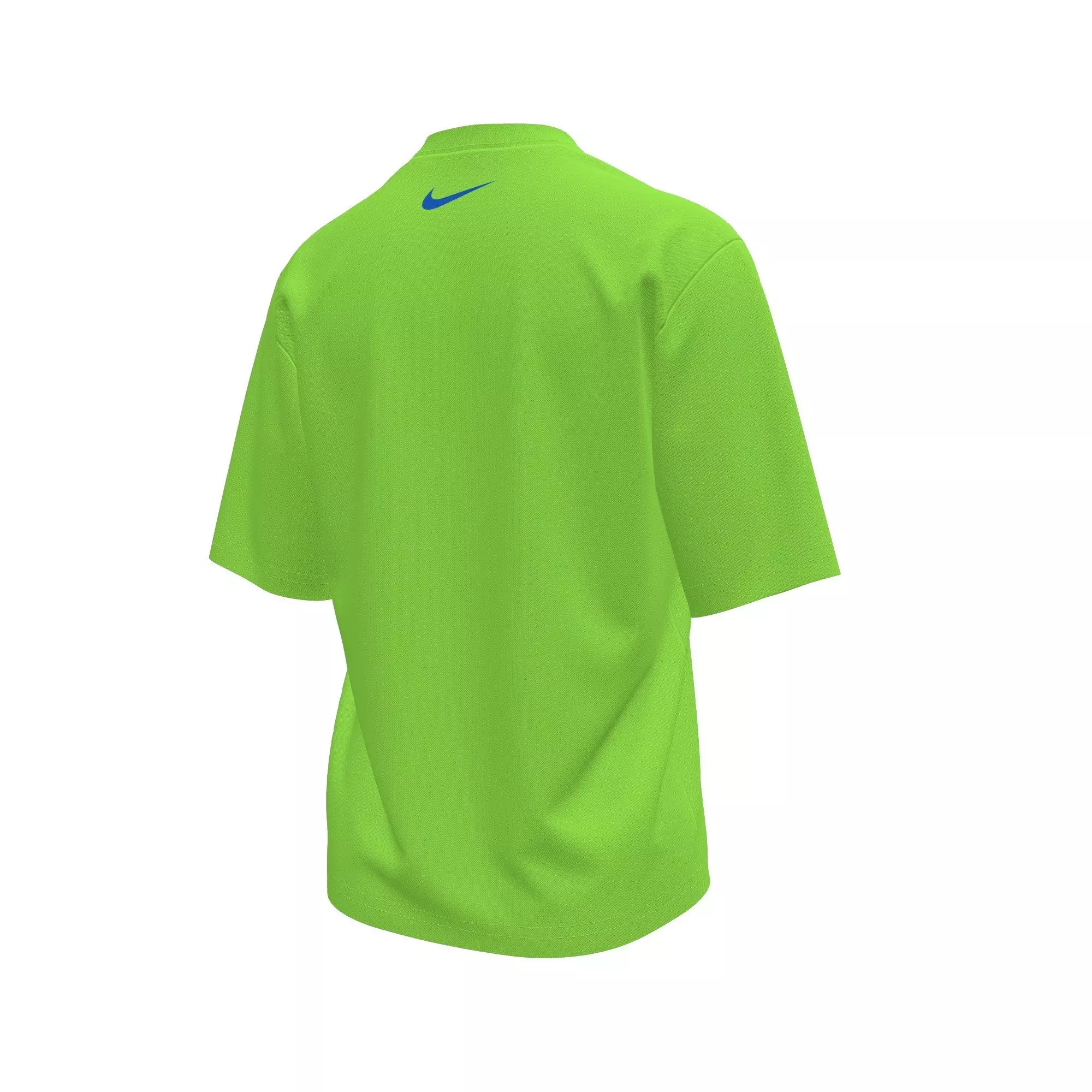 Nike Big Boys' Swim Hydroguard Swoosh Dri-FIT UV Short Sleeve Swim Top - LIME