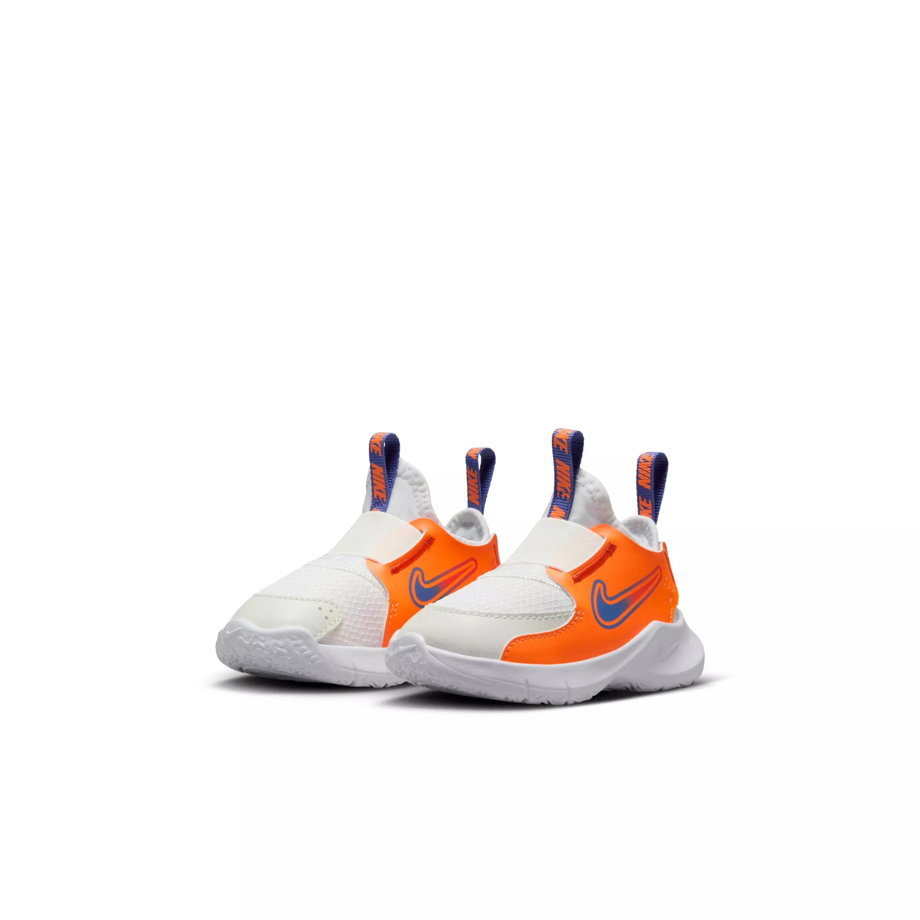 Nike Flex Runner 3 "White/Total Orange/Team Orange/Astronomy Blue" Infant Boys' Running Shoe - WHITE/ORANGE/ORANGE/BLUE