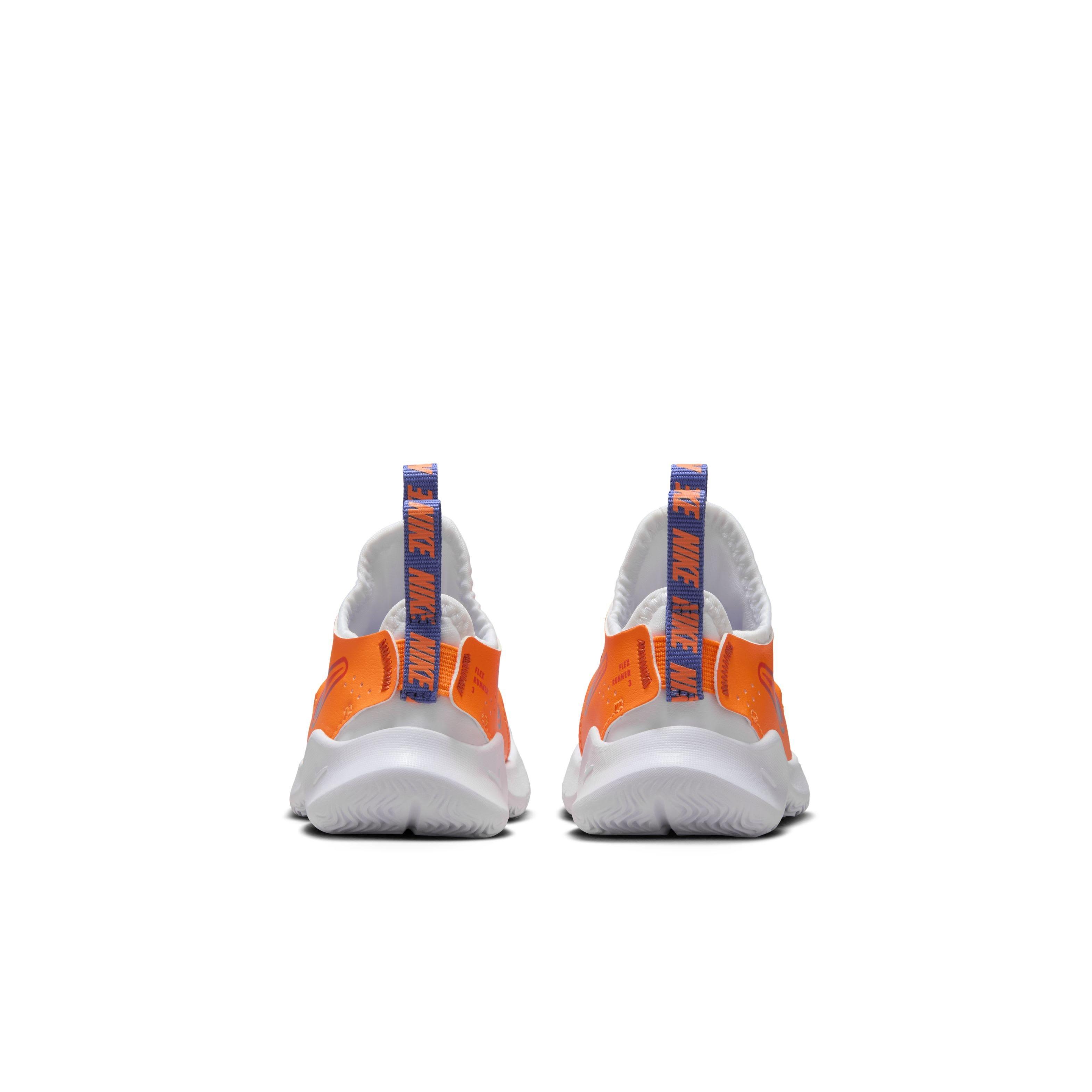 Nike Flex Runner 3 Infant Boys' "White/Total Orange/Team Orange/Astronomy Blue" Running Shoe