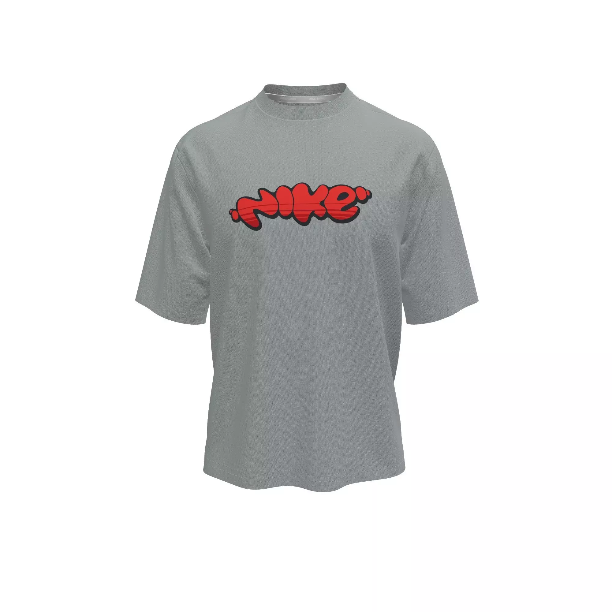 Nike Big Boys' Swim Hydroguard Bubble Dri-FIT UV Short Sleeve Swim Top - GREY