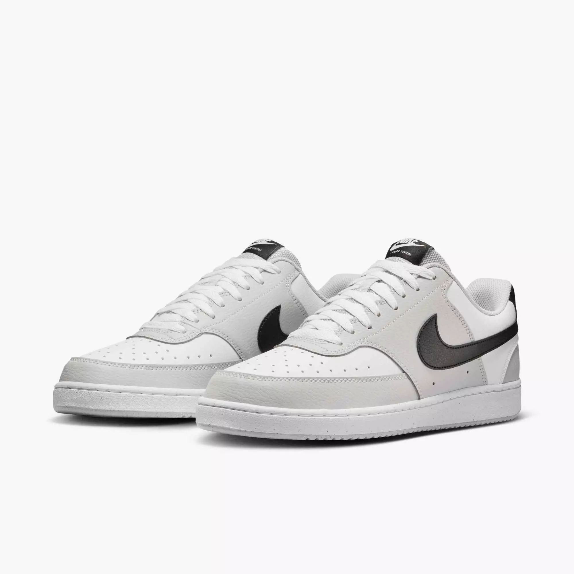 Nike Court Vision Low "Grey Fog/Black/White" Men's Shoe - GREY/BLACK/WHITE
