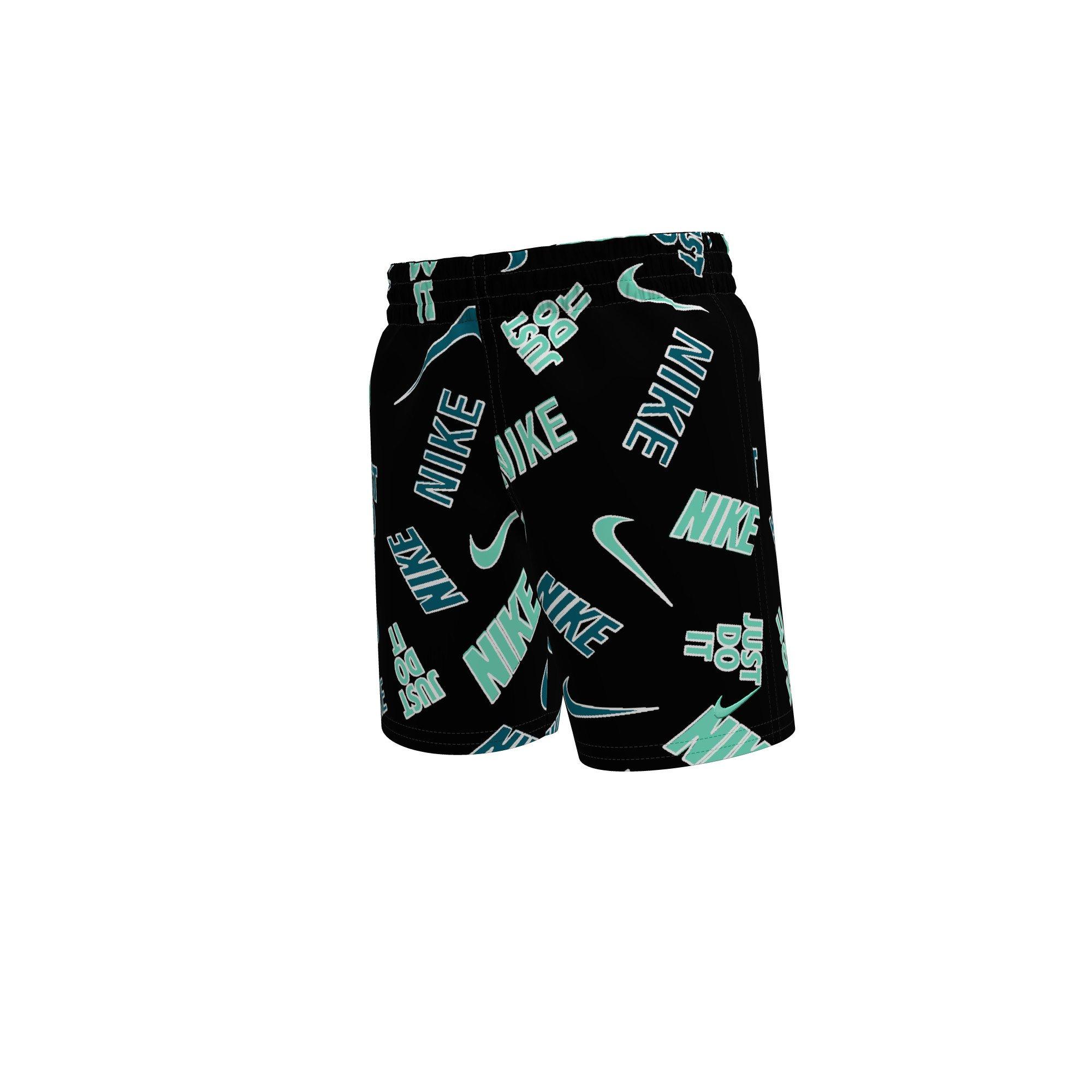 Nike Swim Logo Long Sleeve Top and Short Little Boys' Swim Set