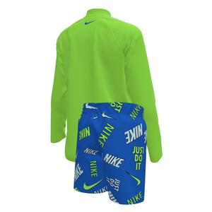 Nike Little Boys' Swim Logo Long Sleeve Top and Short Swim Set