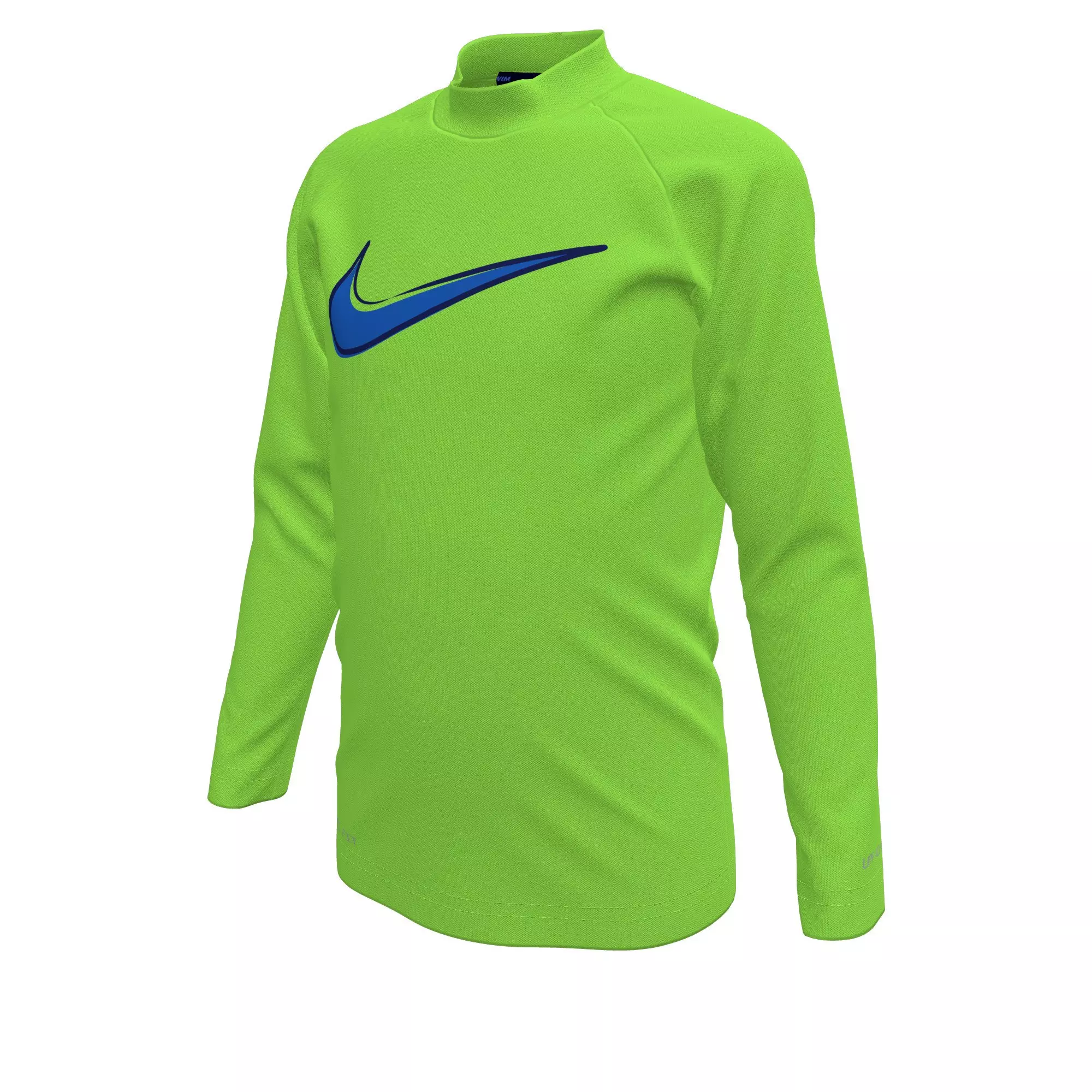 Nike Little Boys' Swim Logo Long Sleeve Top and Short Swim Set - BLUE