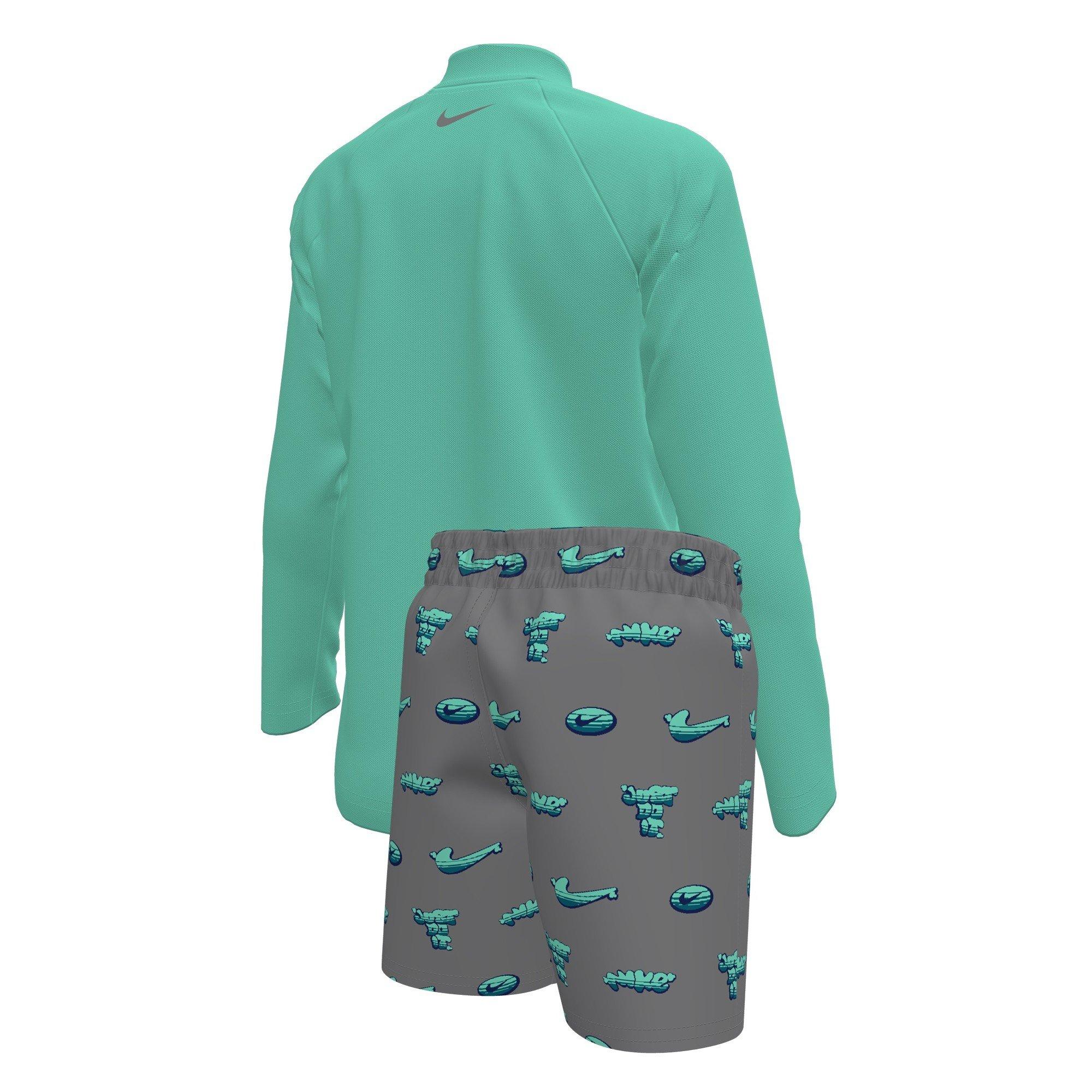 Nike Swim Long Sleeve Top and Short Little Boys' Swim Set