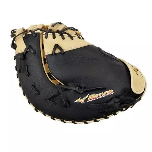 Mizuno GXF90B5 Franchise 12.5" First Base Mitt Baseball Glove RHT - BLACK/TAN