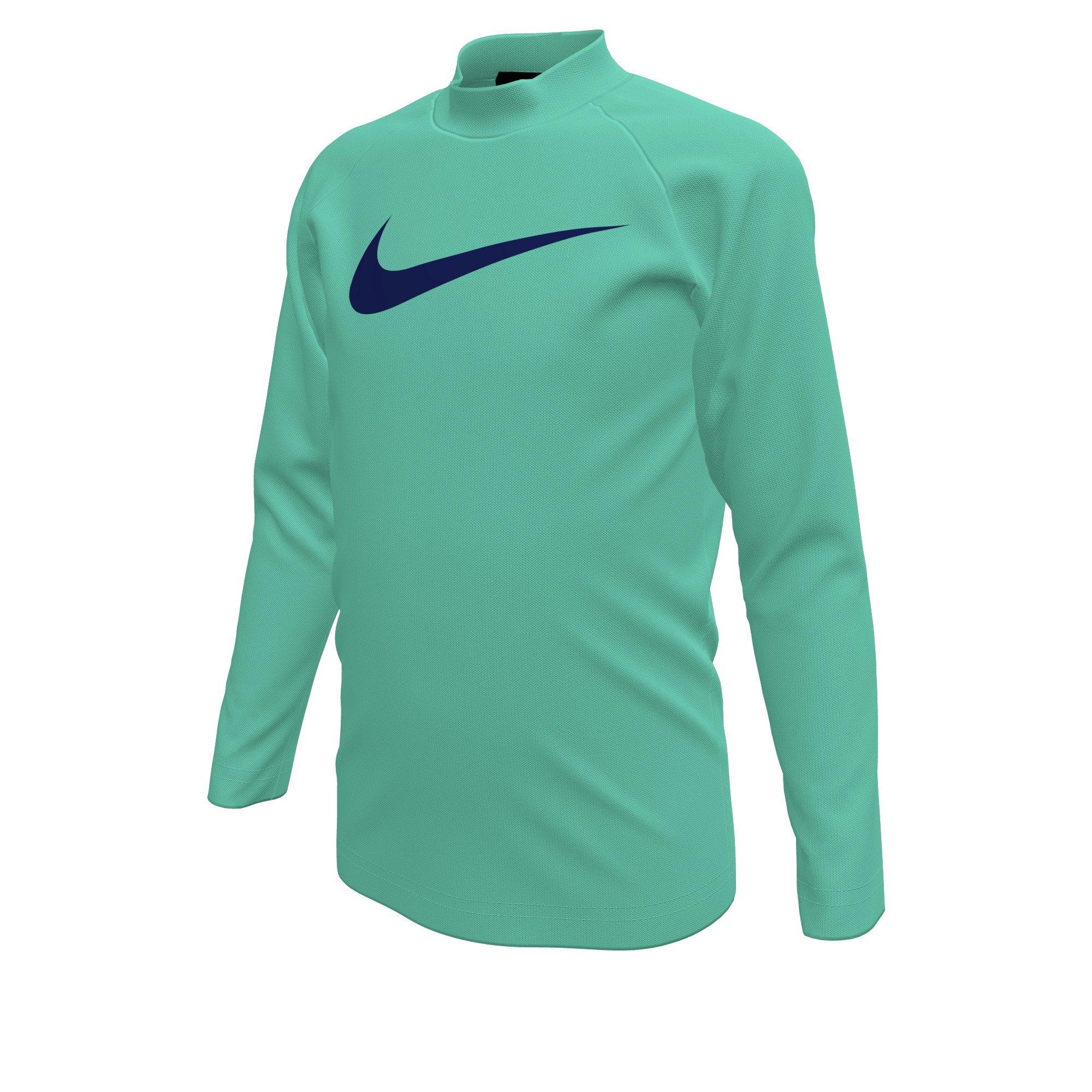 Nike Little Boys' Swim Kicks Long Sleeve Top and Short Swim Set - NAVY Thumbnail View 3