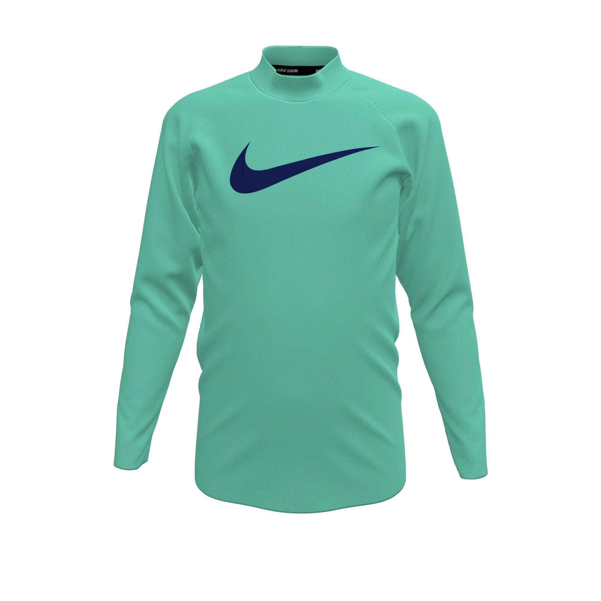 Nike Little Boys' Swim Kicks Long Sleeve Top and Short Swim Set - NAVY Thumbnail View 5