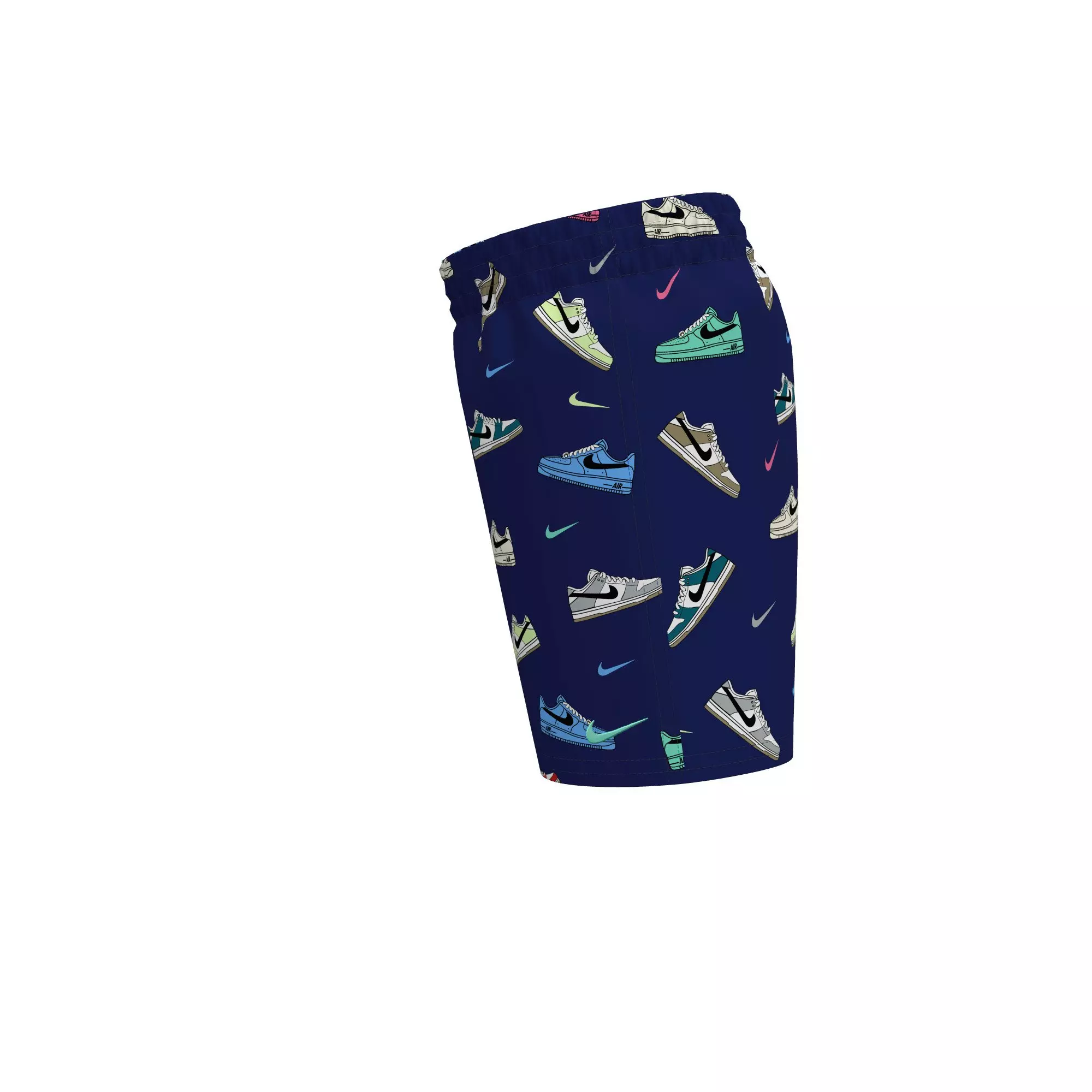 Nike Little Boys' Swim Kicks Long Sleeve Top and Short Swim Set - NAVY