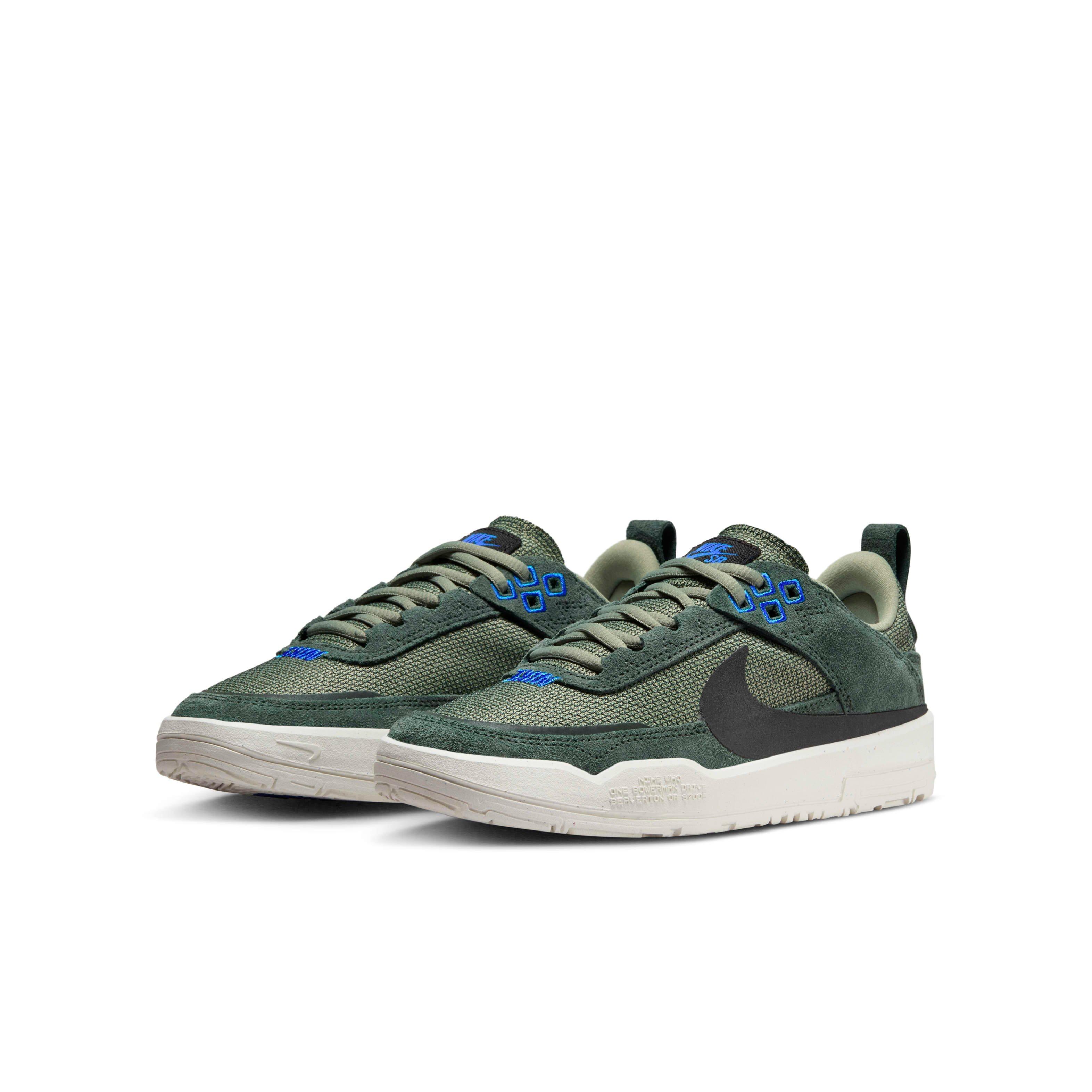 Nike SB Day One Grade School Boys' "Vintage Green/Oil Green/Sail/Black" Skateboarding Shoe