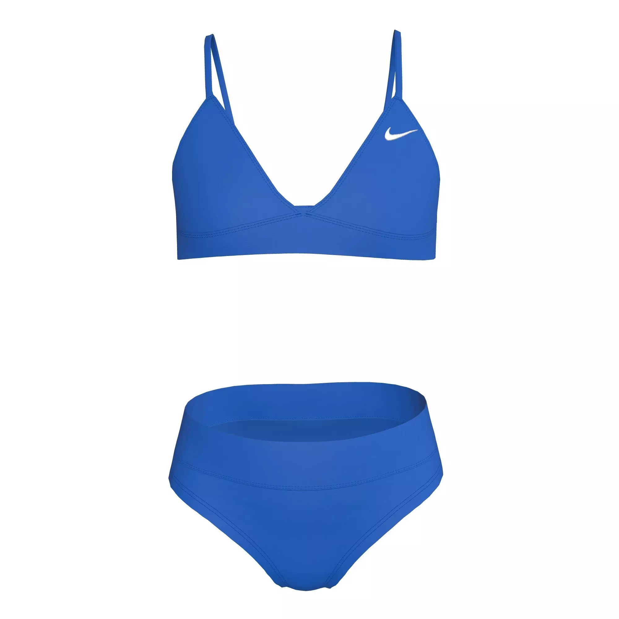 Nike Big Girls' Swim Effortless Essential Triangle Bikini - BLUE