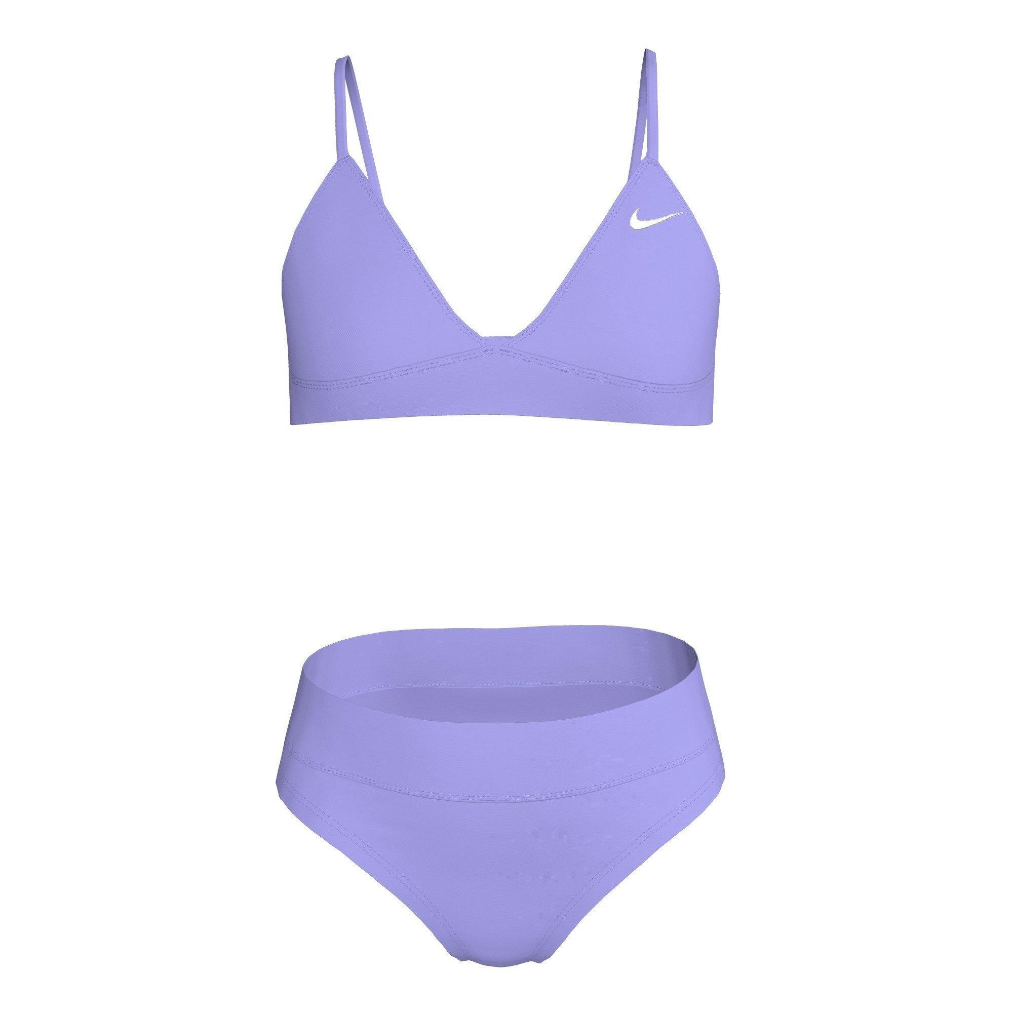 Nike Big Girls' Swim Effortless Essential Triangle Bikini - PURPLE Thumbnail View 3