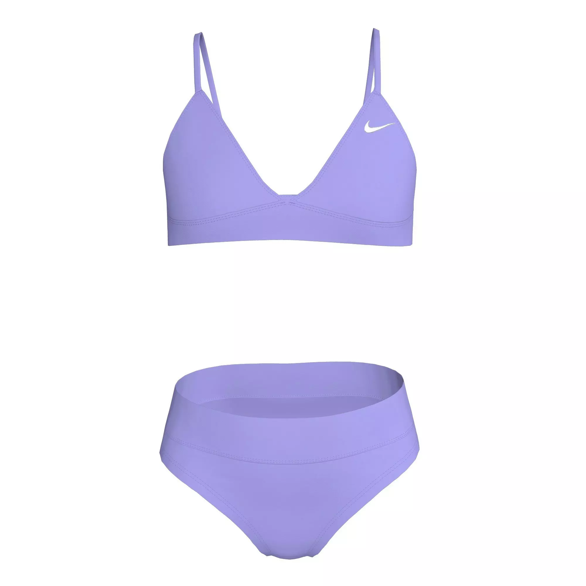 Nike Big Girls' Swim Effortless Essential Triangle Bikini - PURPLE
