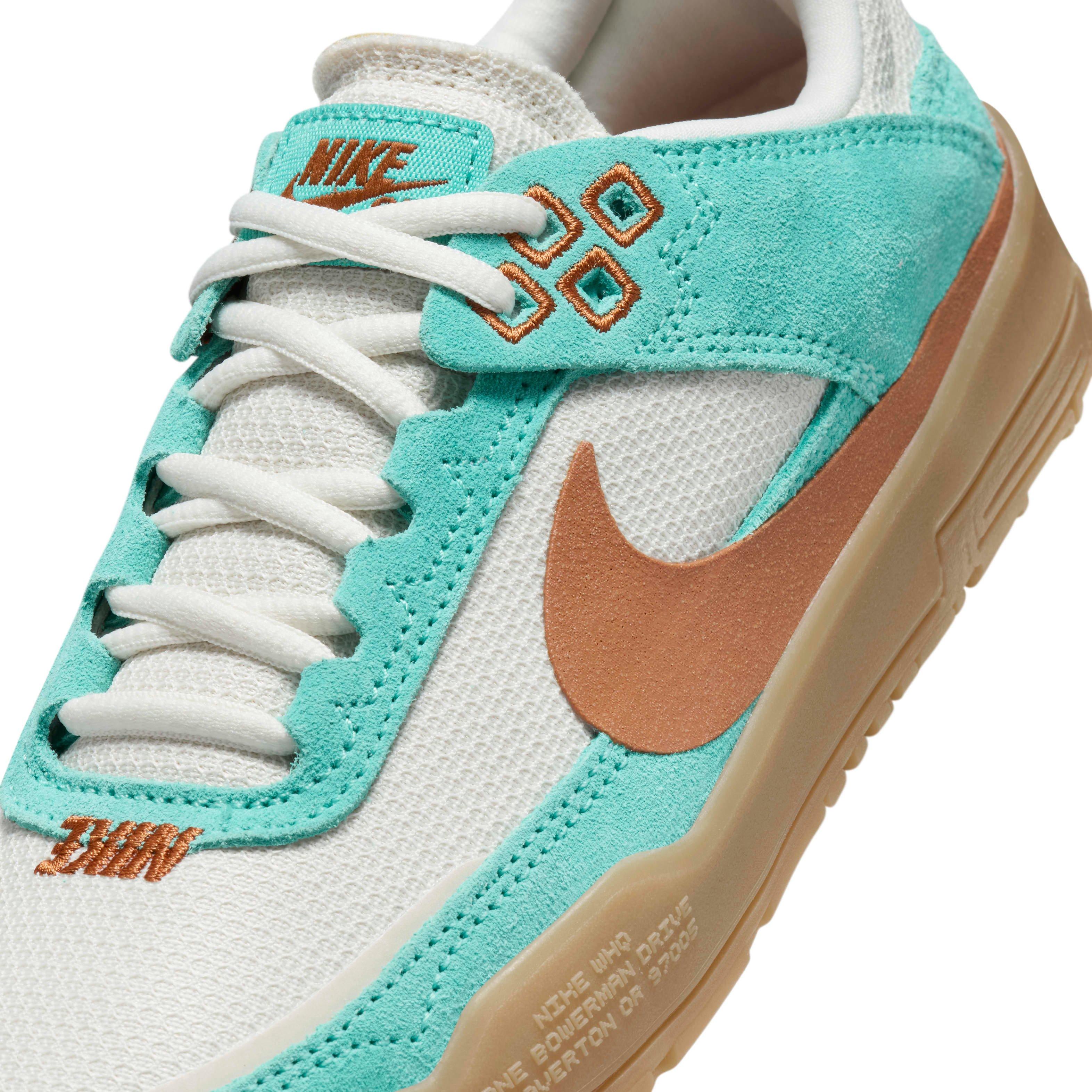 Nike SB Day One Grade School Boys' "Green/Phantom/Gum Light Brown/Dark Russet" Skateboarding Shoe