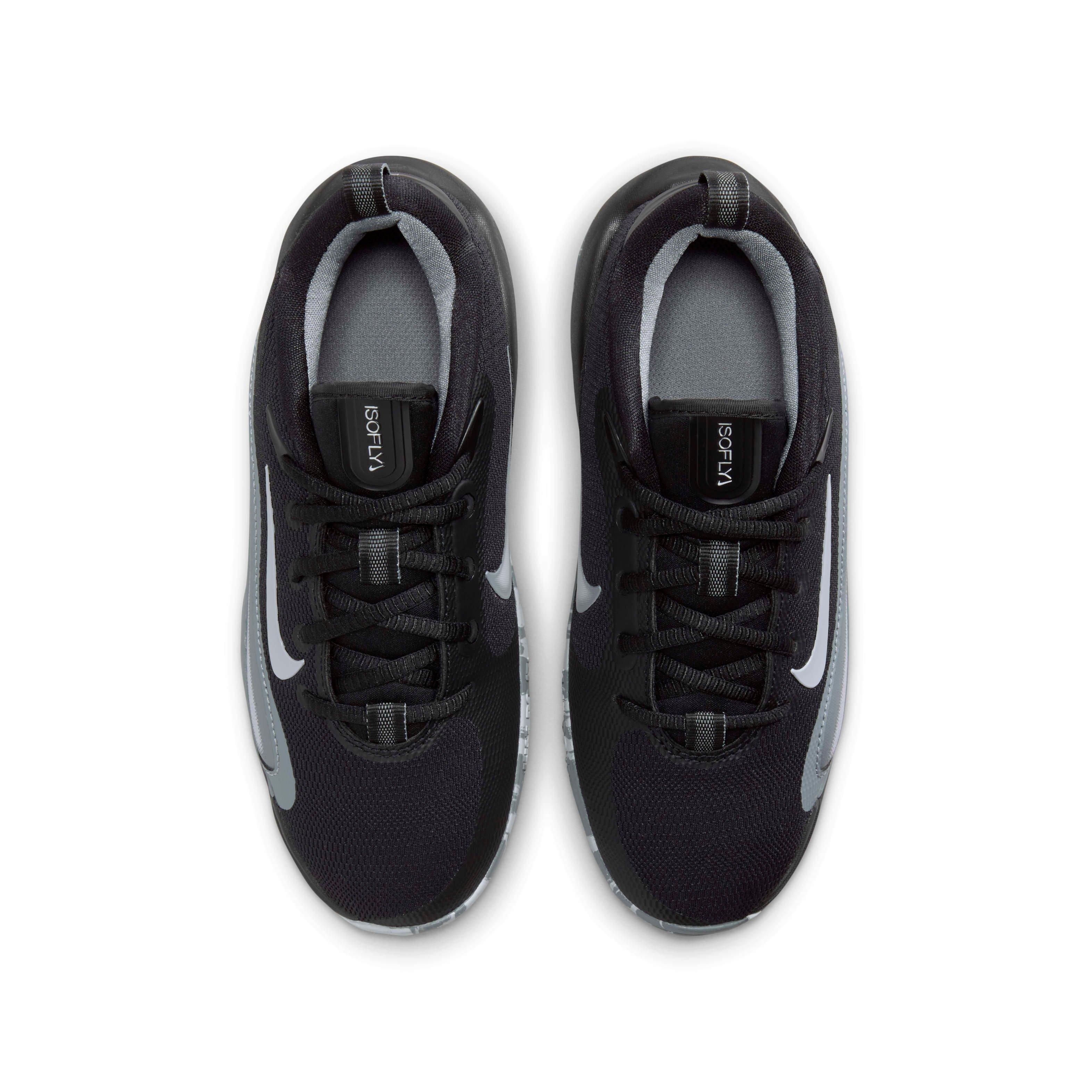 Nike IsoFly Grade School Boys' "Black/Cool Grey/White/Wolf Grey" Basketball Shoe