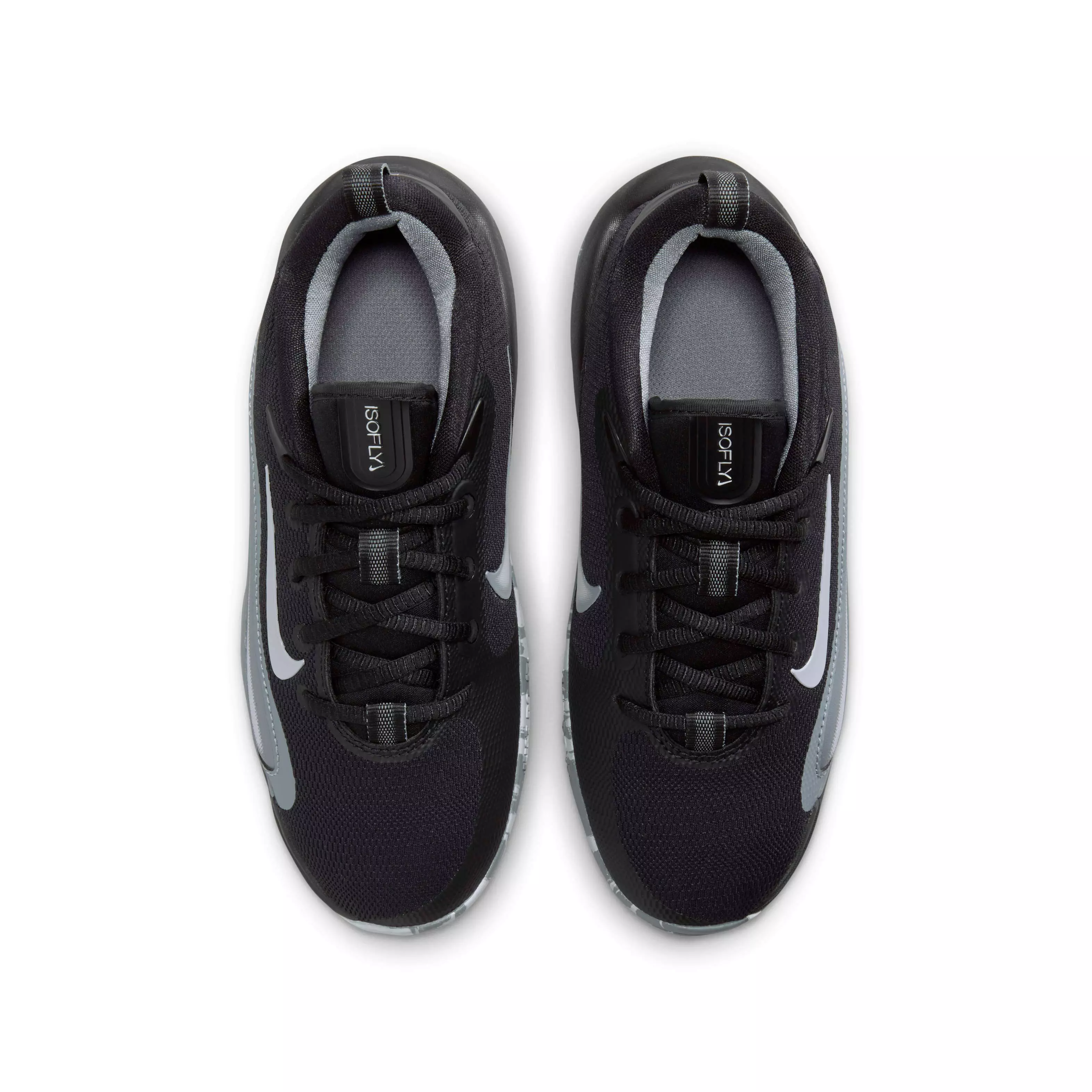 Nike IsoFly "Black/Cool Grey/White/Wolf Grey" Grade School Boys' Basketball Shoe - BLACK/GREY/WHITE/GREY