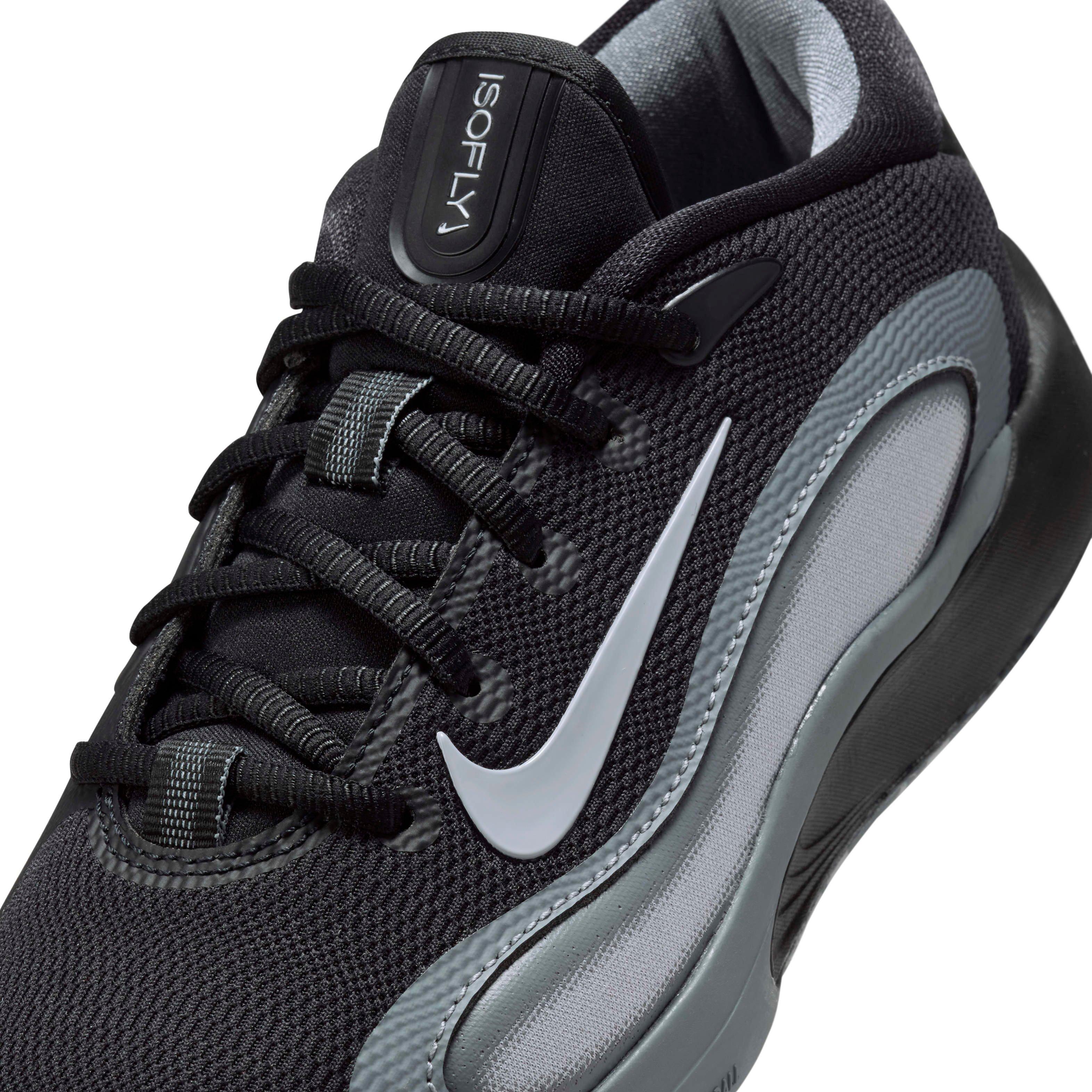 Nike IsoFly Grade School Boys' "Black/Cool Grey/White/Wolf Grey" Basketball Shoe