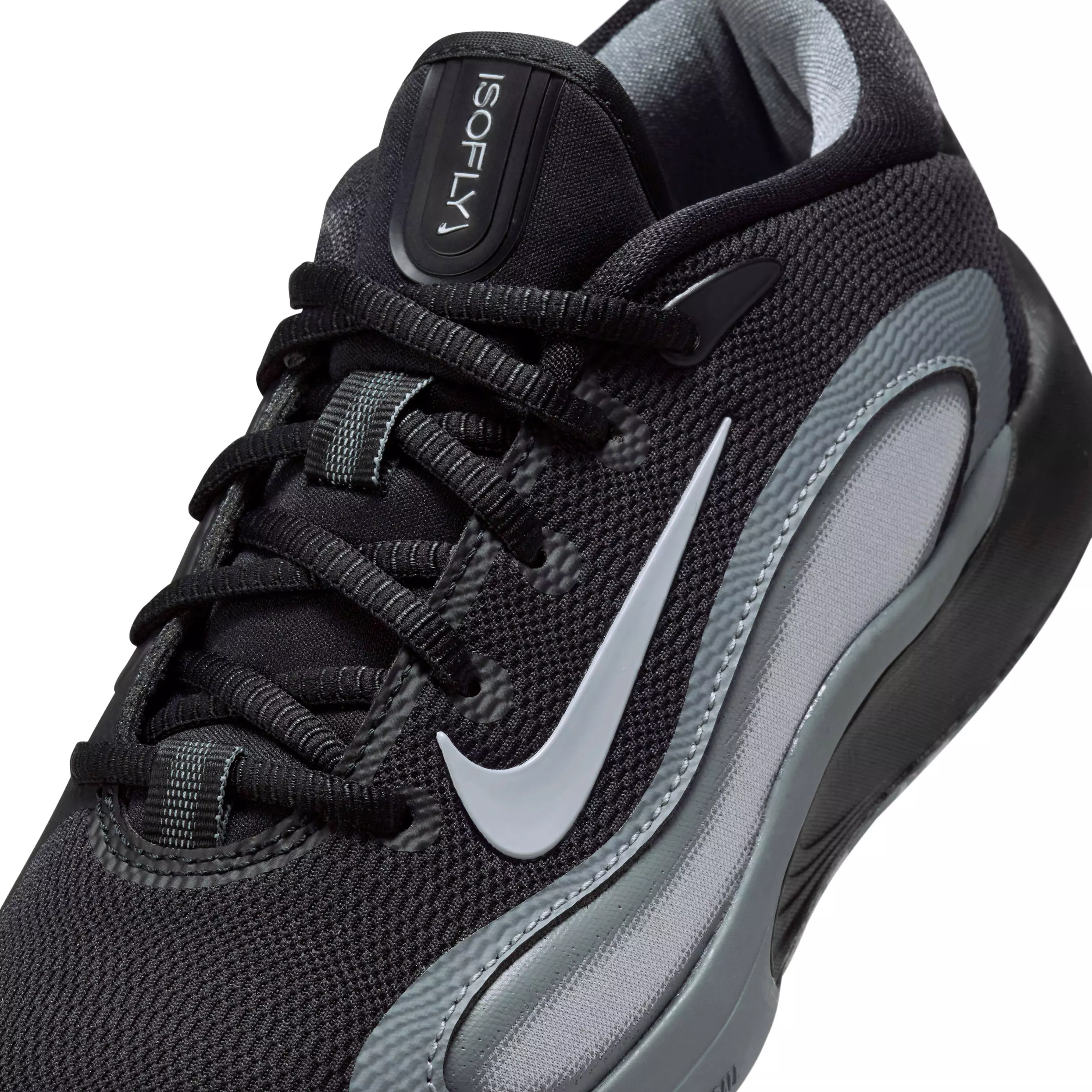 Nike IsoFly "Black/Cool Grey/White/Wolf Grey" Grade School Boys' Basketball Shoe - BLACK/GREY/WHITE/GREY
