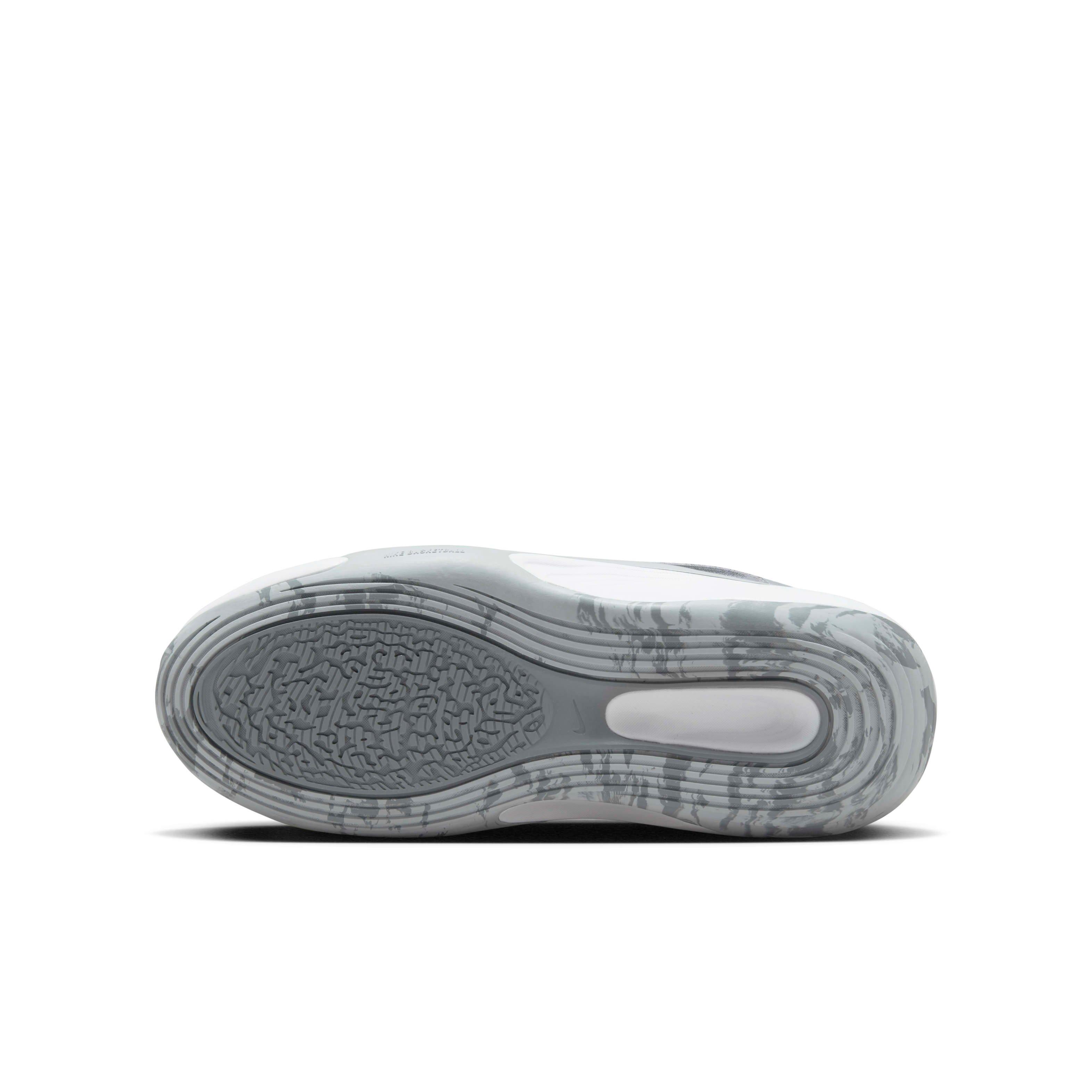 Nike IsoFly Grade School Boys' "White/Cool Grey/Wolf Grey/Metallic Gold Star" Basketball Shoe