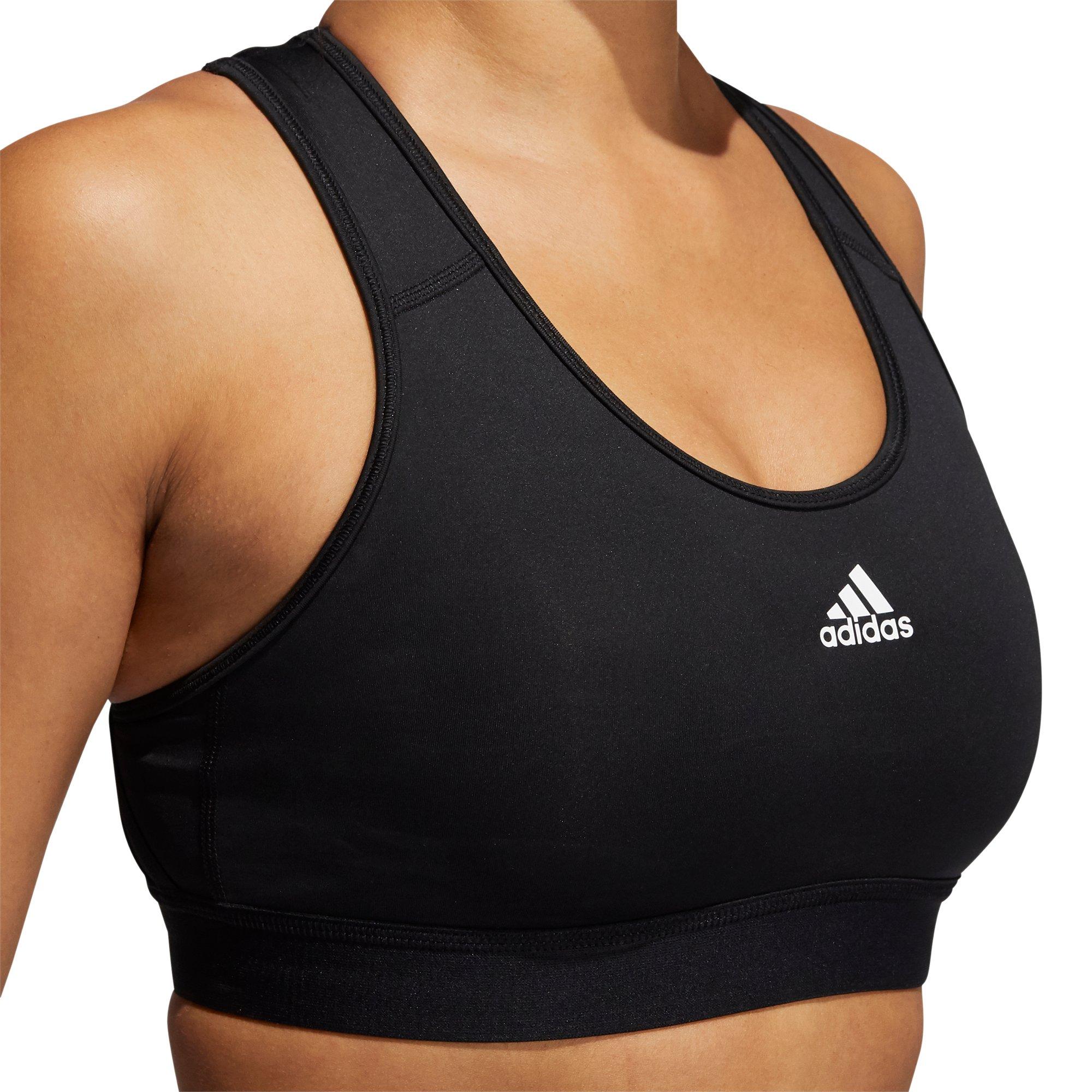 Adidas Womans size Medium Black NWT Tech fit Compression Sports Bra 