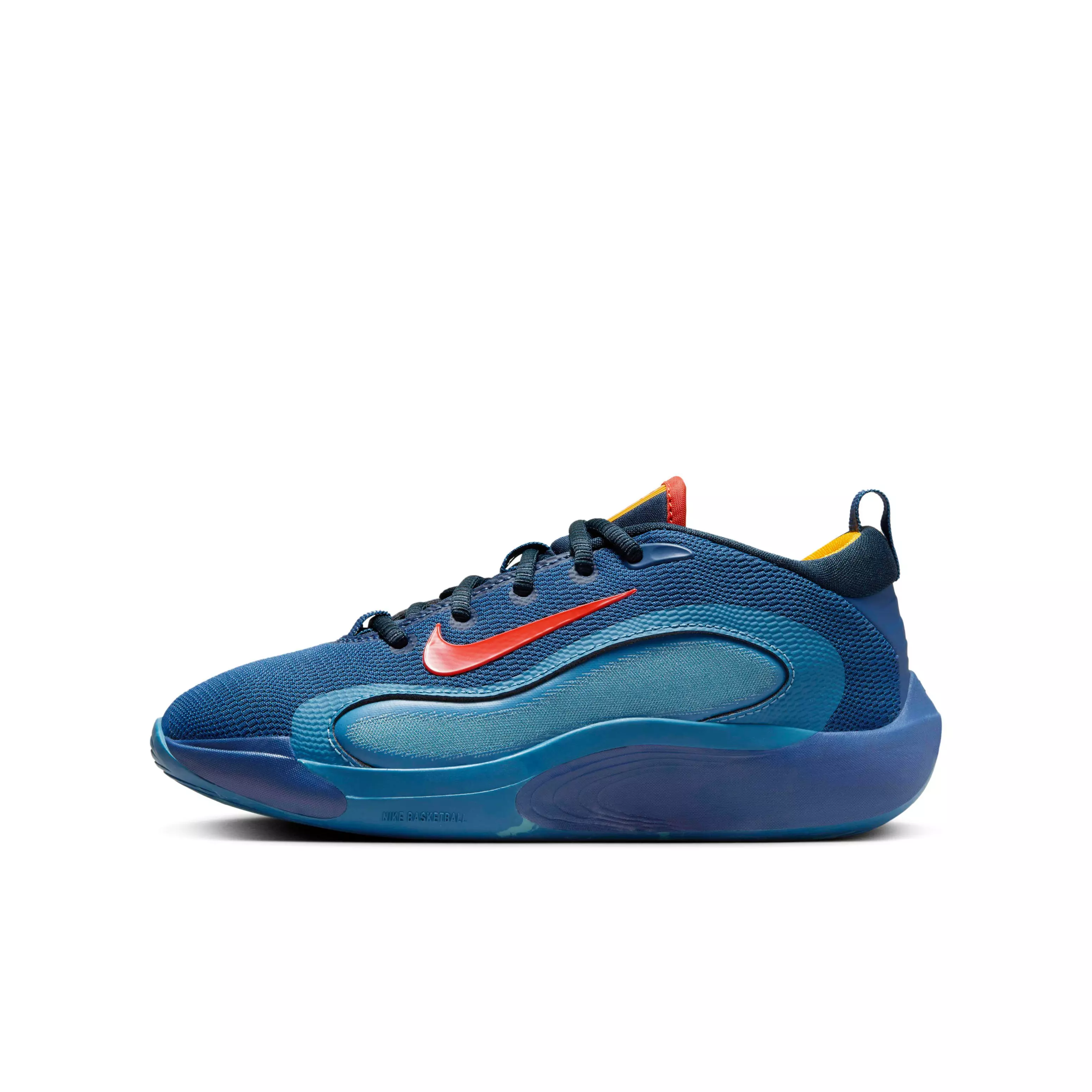 Nike IsoFly "Mystic Navy/Armory Navy/Aegean Storm/Cosmic Clay" Grade School Boys' Basketball Shoe - NAVY/NAVY/STORM/CLAY