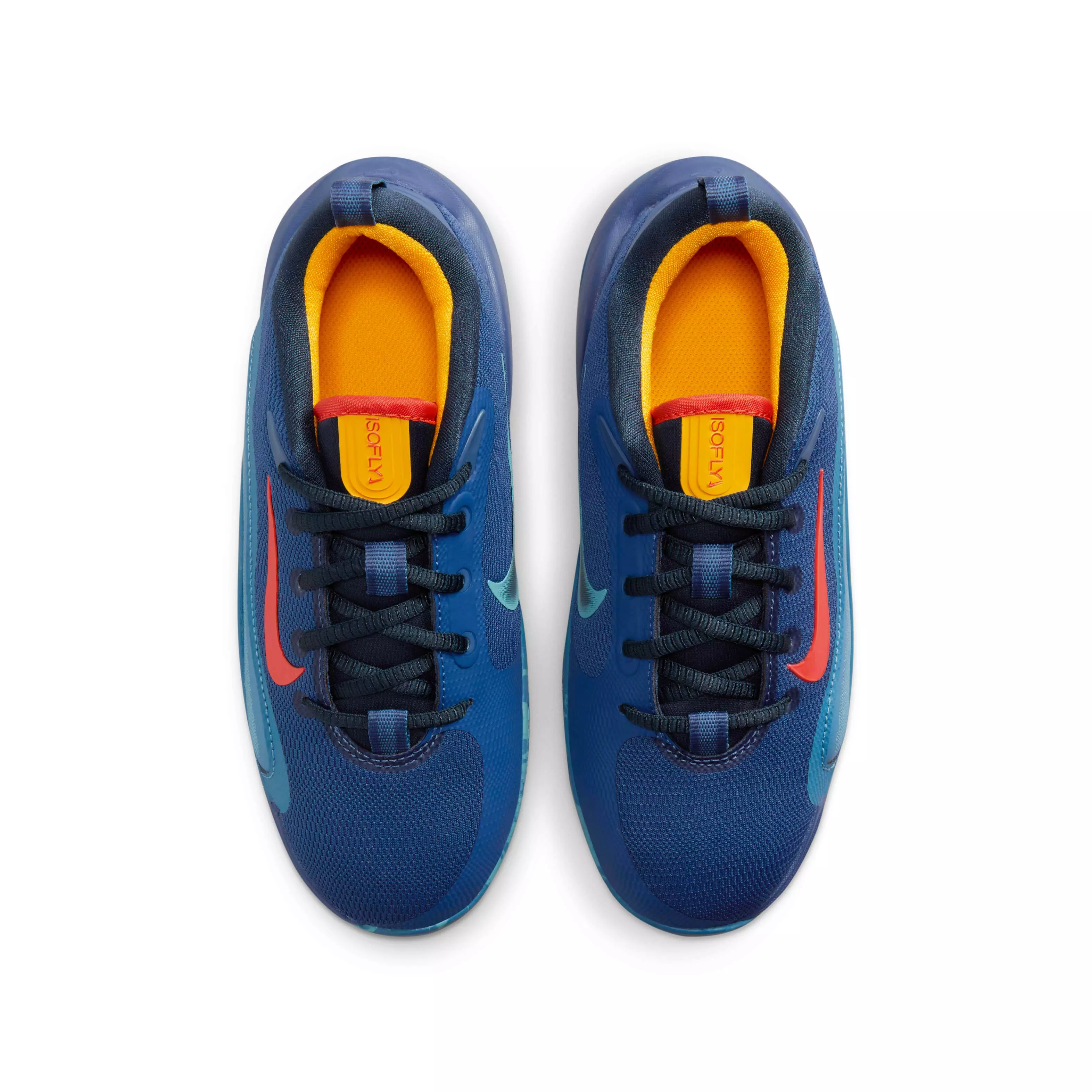 Nike IsoFly "Mystic Navy/Armory Navy/Aegean Storm/Cosmic Clay" Grade School Boys' Basketball Shoe - NAVY/NAVY/STORM/CLAY
