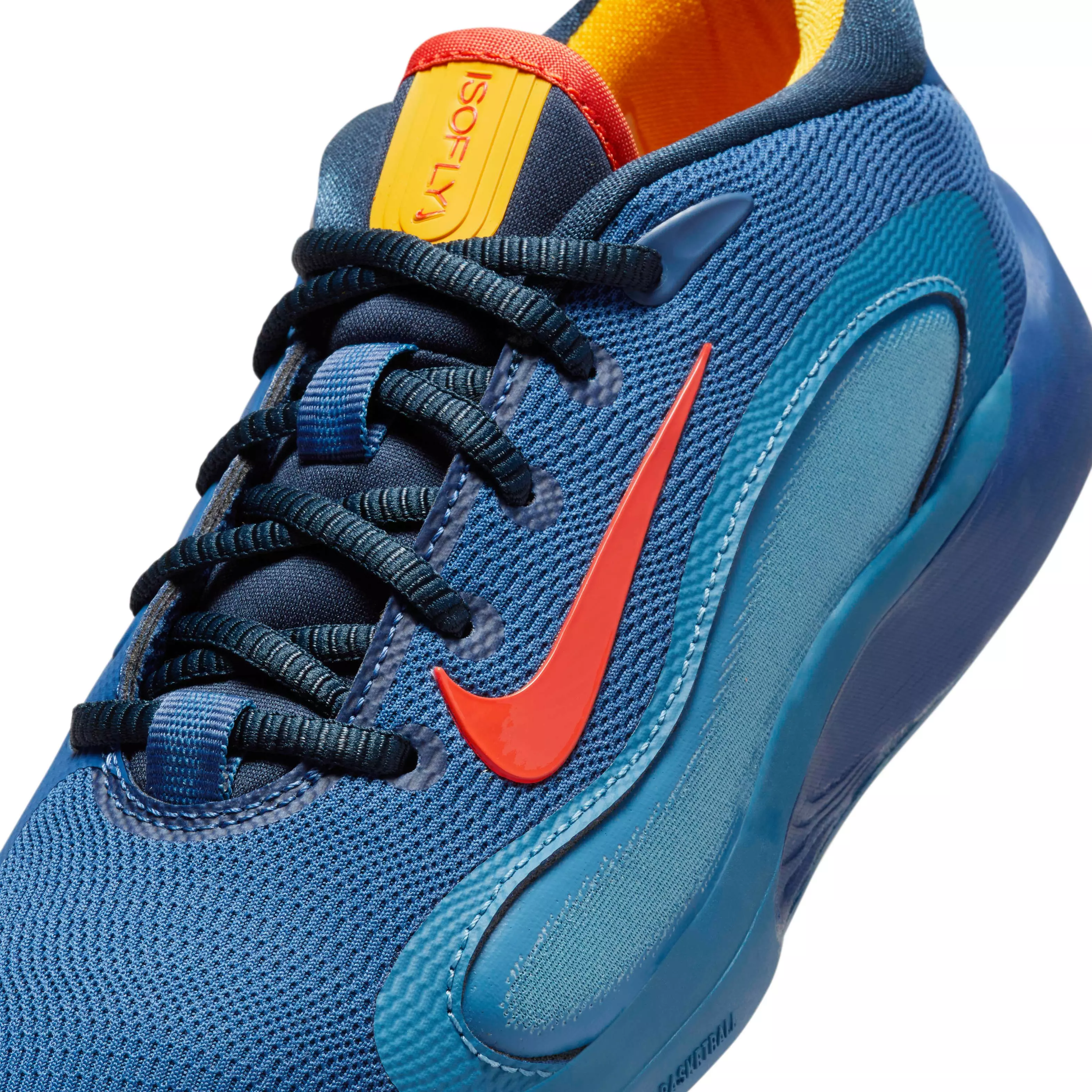 Nike IsoFly "Mystic Navy/Armory Navy/Aegean Storm/Cosmic Clay" Grade School Boys' Basketball Shoe - NAVY/NAVY/STORM/CLAY