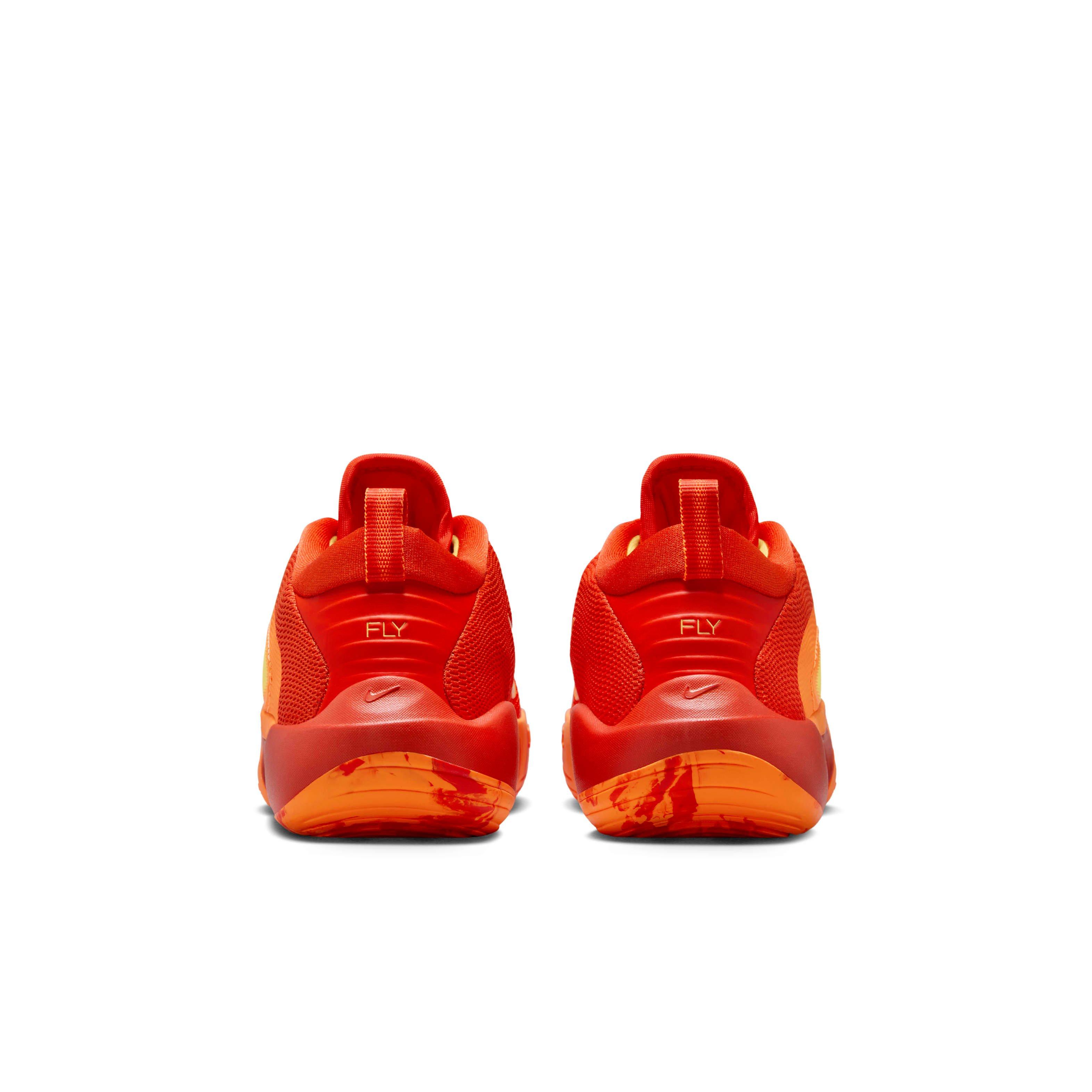 Nike IsoFly Grade School Boys' "Team Orange/Total Orange/White/Laser Orange" Basketball Shoe