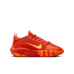 Nike IsoFly "Team Orange/Total Orange/White/Laser Orange" Grade School Boys' Basketball Shoe