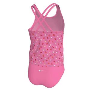 Nike Big Girls' Swim Crafted Blooms Spiderback Tankini Swimsuit Set