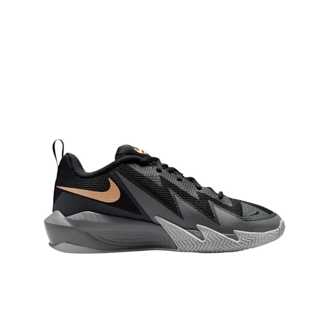 Nike S.T. Dynamite "Black/Wolf Grey/Smoke Grey/Metallic Gold" Grade School Boys' Basketball Shoe - BLACK/GREY/GREY/GOLD