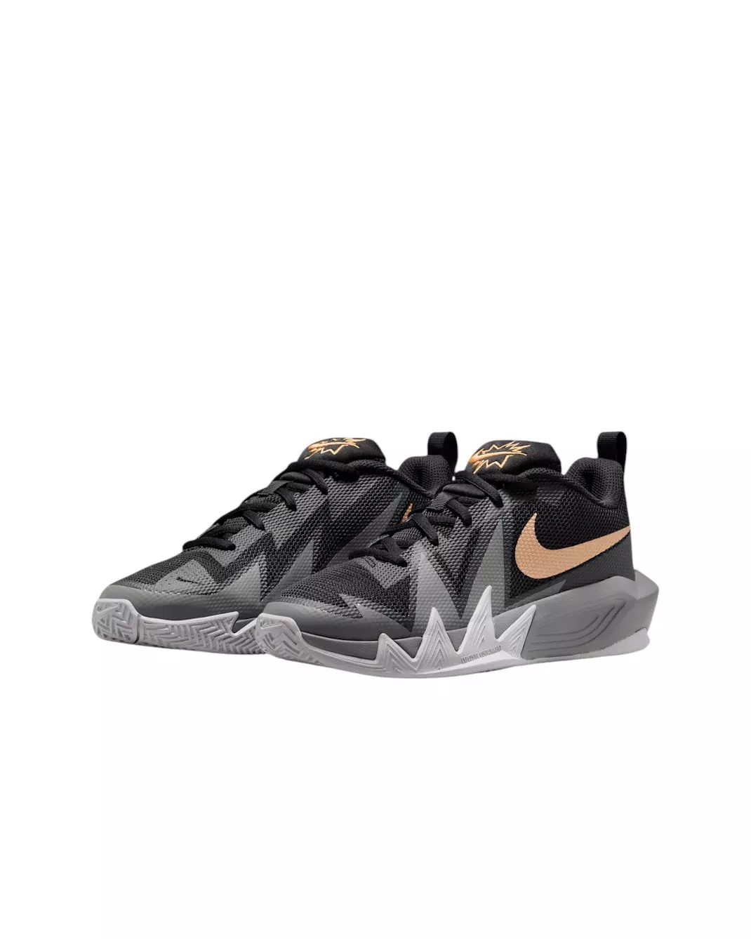 Nike S.T. Dynamite "Black/Wolf Grey/Smoke Grey/Metallic Gold" Grade School Boys' Basketball Shoe - BLACK/GREY/GREY/GOLD