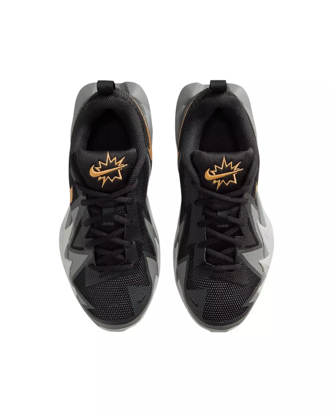 Nike S.T. Dynamite "Black/Wolf Grey/Smoke Grey/Metallic Gold" Grade School Boys' Basketball Shoe - BLACK/GREY/GREY/GOLD