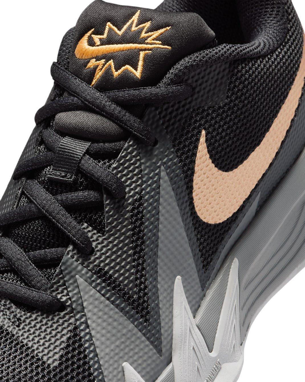 Nike S.T. Dynamite "Black/Wolf Grey/Smoke Grey/Metallic Gold" Grade School Boys' Basketball Shoe - BLACK/GREY/GREY/GOLD