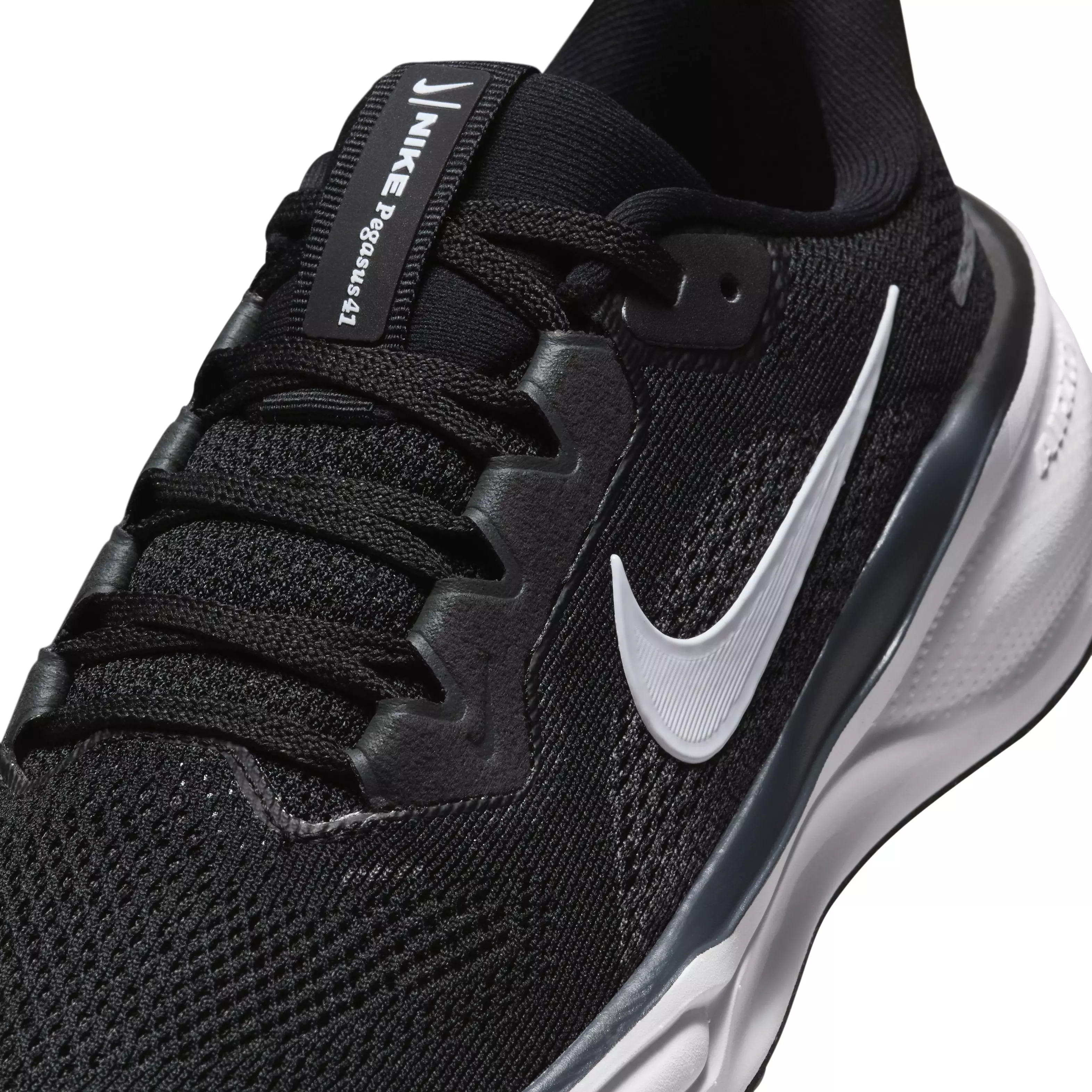 Nike Pegasus 41 "Black/Anthracite/Anthracite/White" Grade School Boys' Running Shoe - BLACK/ANTHRACITE/ANTHRACITE/WHITE