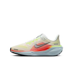 Nike Pegasus 41 "Summit White/Bright Crimson/Glacier Blue/Chrome" Grade School Boys' Running Shoe