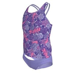 Nike Big Girls' Swim Doodle Floral Spiderback Tankini Swimsuit Set