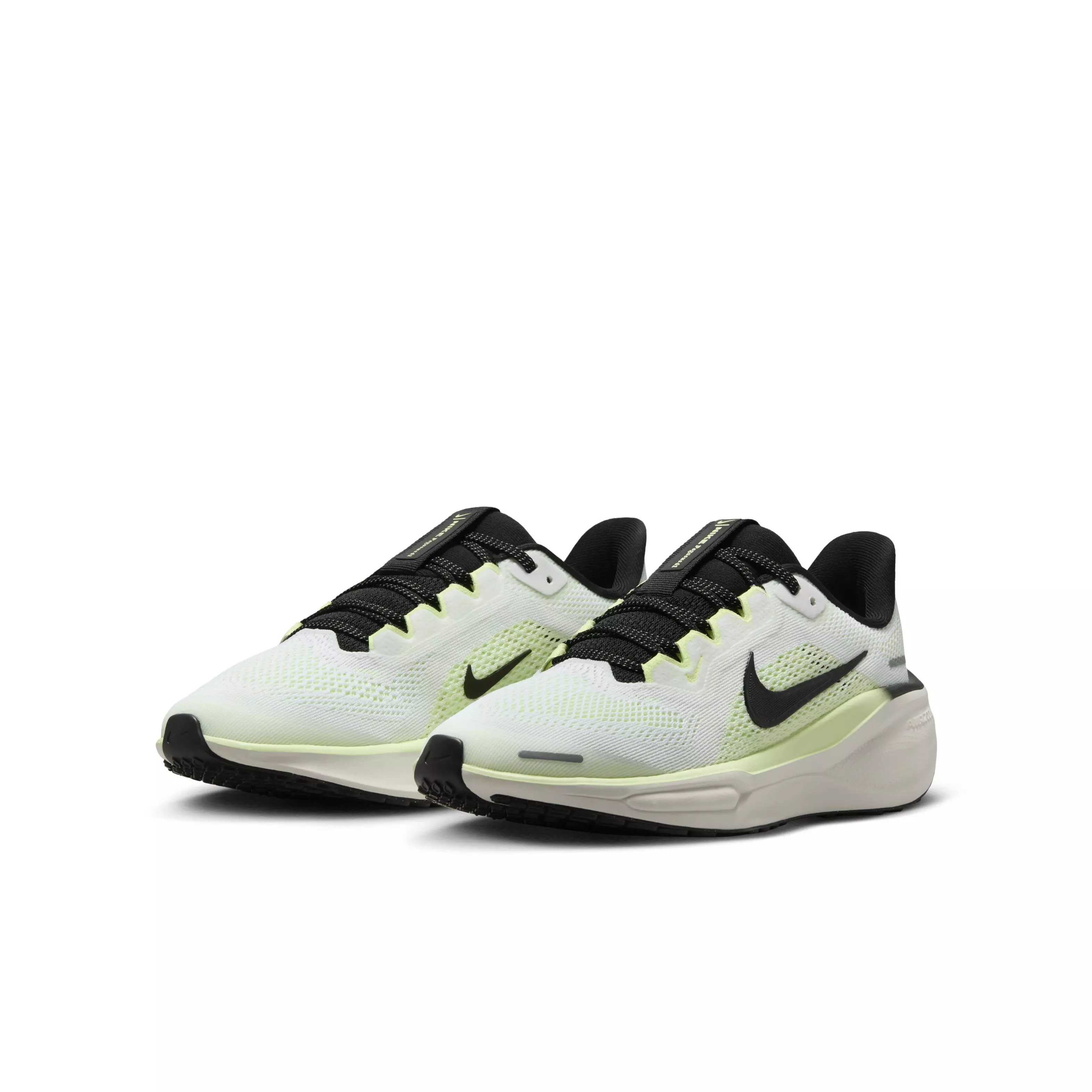 Nike Pegasus 41 "White/Barely Volt/Vintage Green/Black" Grade School Boys' Running Shoe - WHITE/VOLT/GREEN/BLACK