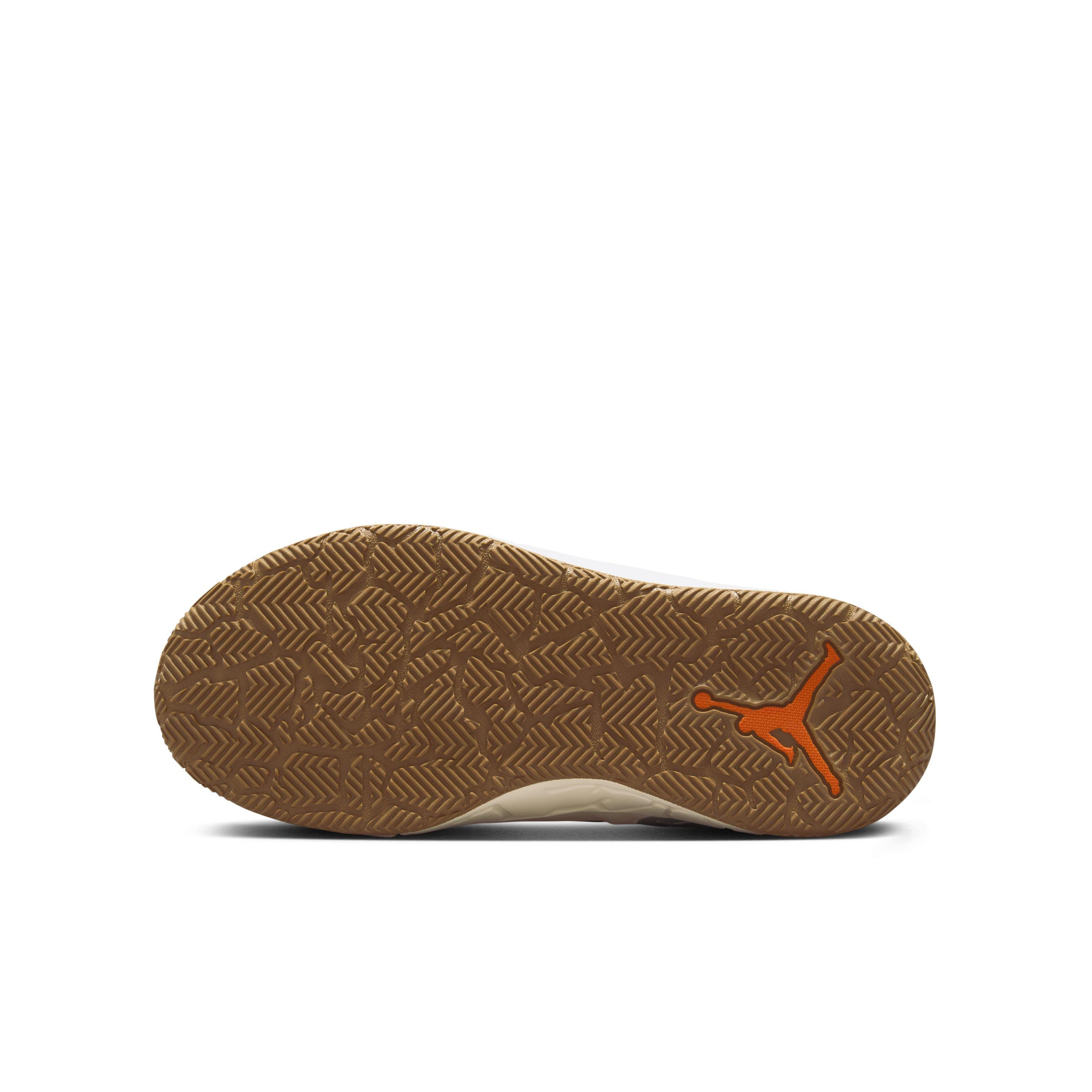 Jordan DAY1 EO Grade School Boys' "Dark Driftwood/Rattan/Hemp/Brilliant Orange" Shoe