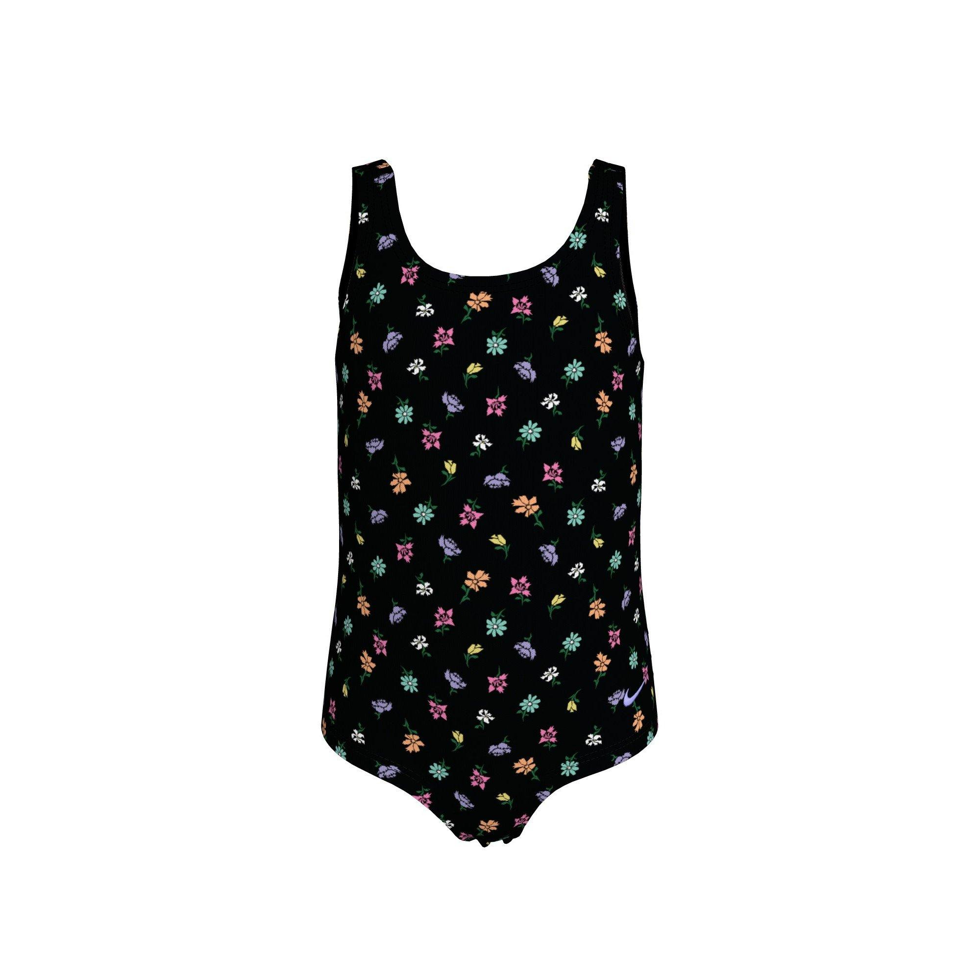 Nike Swim Crafted Blooms U-Back Little Girls' One Piece Swimsuit