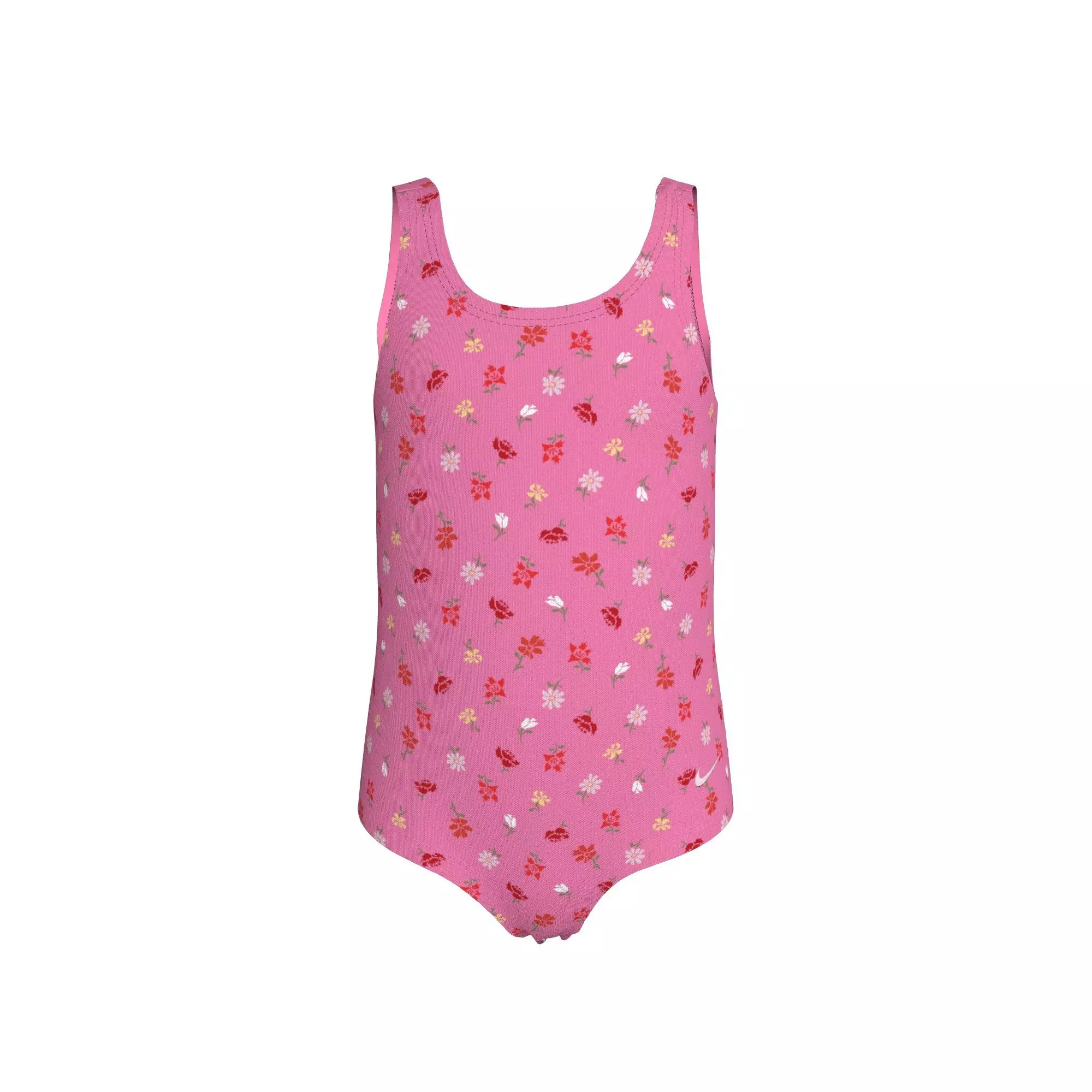 Nike Little Girls' Swim Crafted Blooms U-Back One Piece Swimsuit - PINK