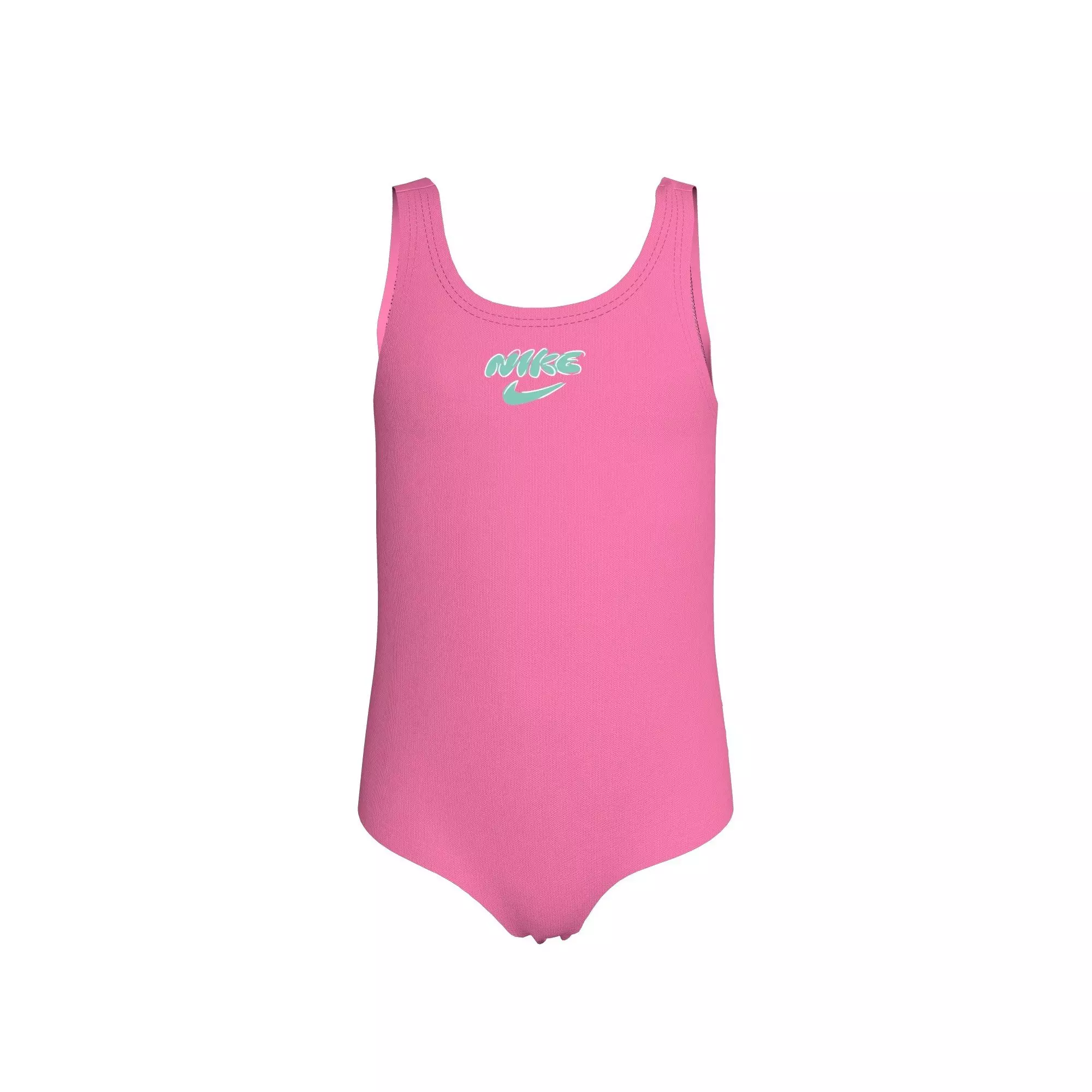 Nike Little Girls' Swim Doodle Floral U-Back One Piece Swimsuit - PINK