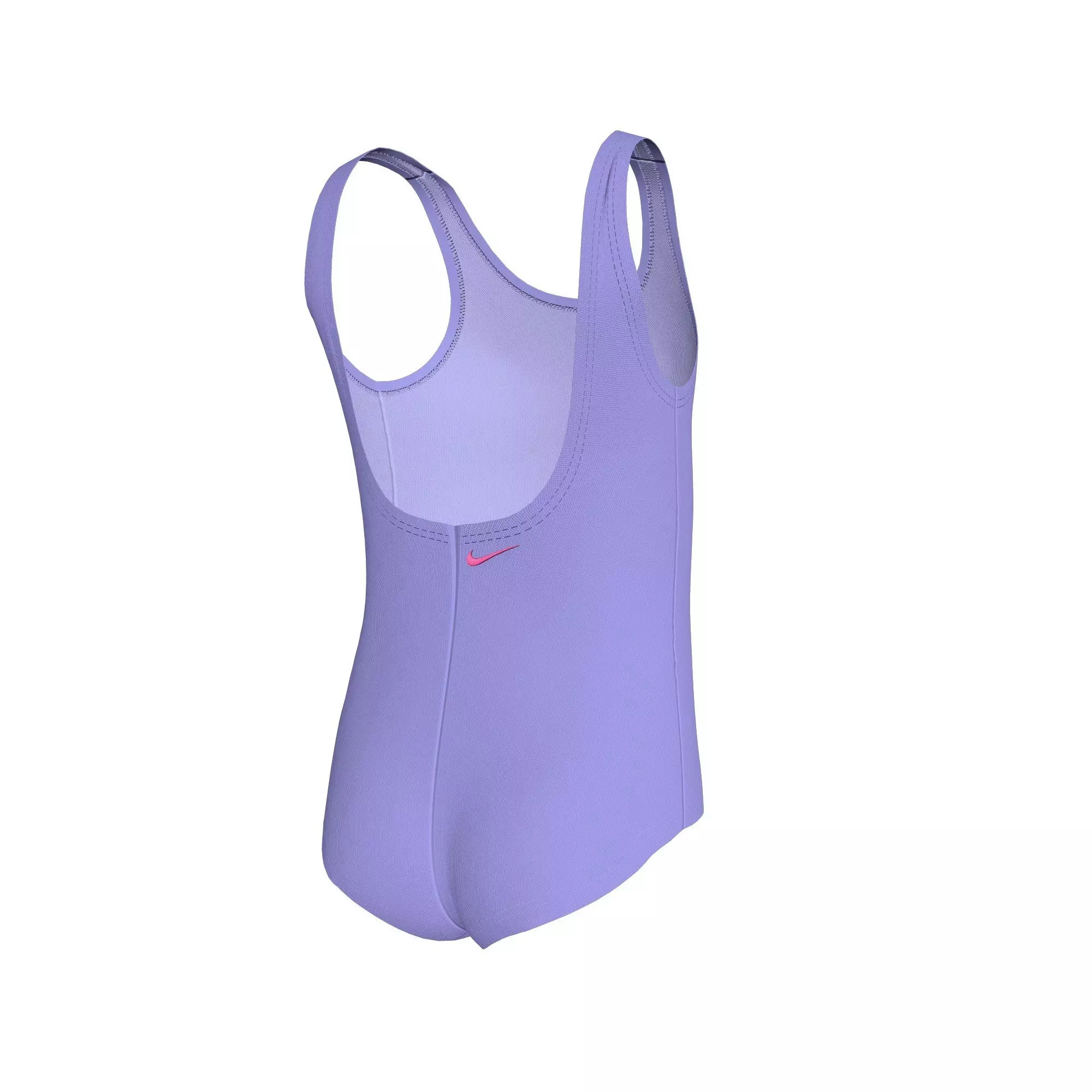 Nike Little Girls' Swim Doodle Floral U-Back One Piece Swimsuit - PURPLE