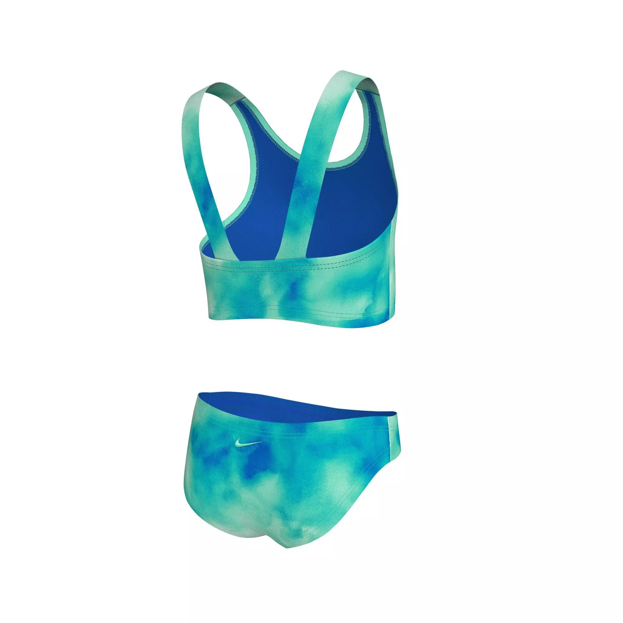 Nike Little Girls' Swim Long Sleeve Hydroguard + Midkini Set - TURQUOISE