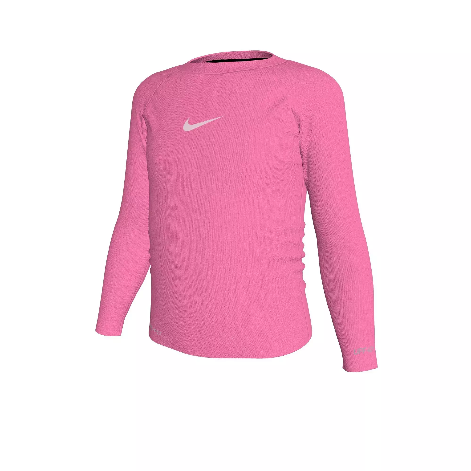 Nike Little Girls' Swim Long Sleeve Hydroguard + Midkini Set - PINK