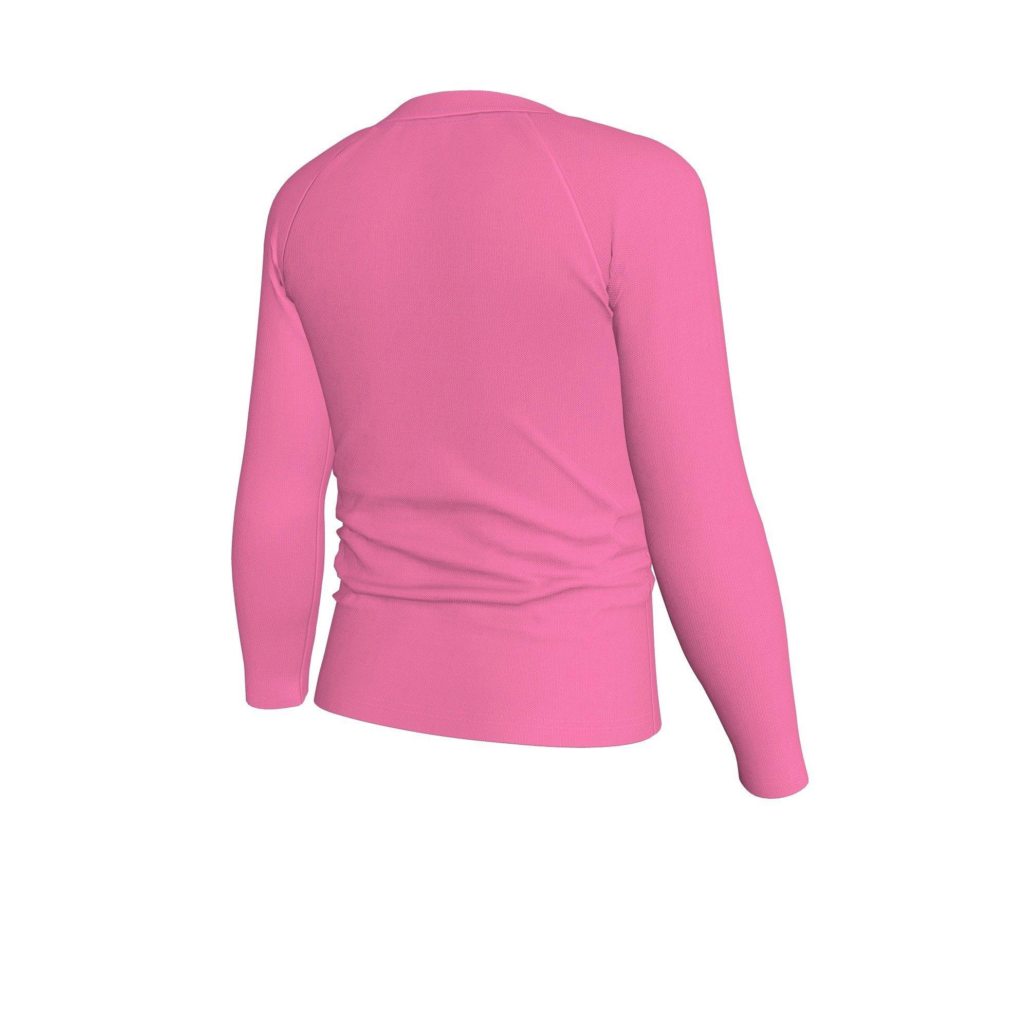Nike Little Girls' Swim Long Sleeve Hydroguard + Midkini Set - PINK Thumbnail View 6
