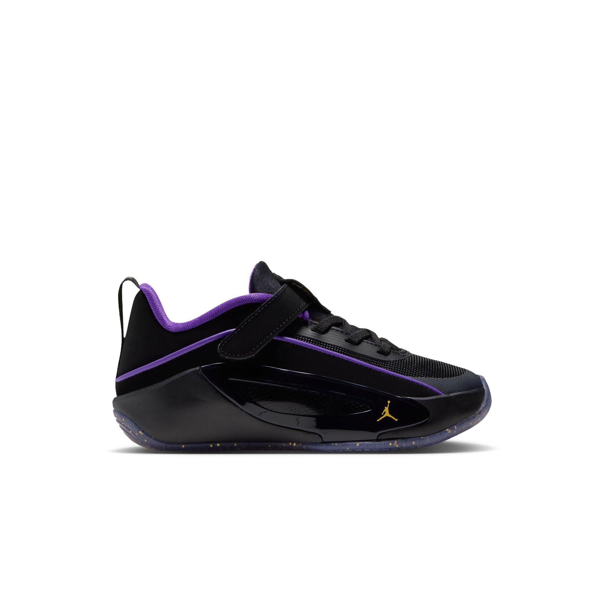 Jordan Luka 5 "Varsity Maize" Preschool Kids' Basketball Shoe - BLACK/VARSITY MAIZE/PURPLE VENOM
