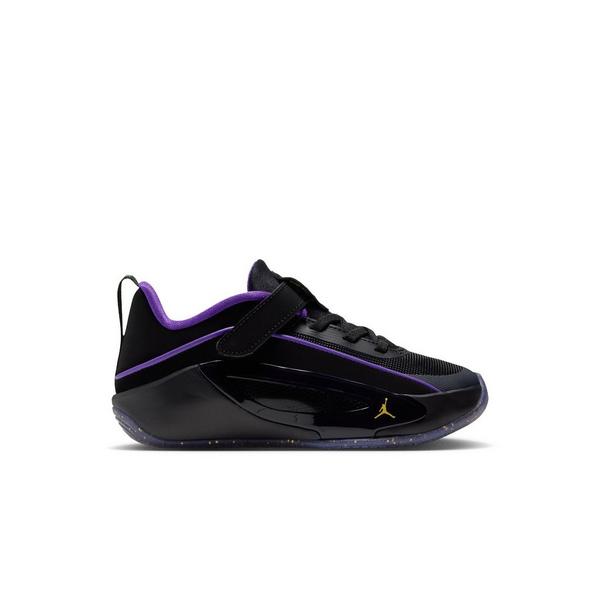 Jordan Luka 5 "Varsity Maize" Preschool Kids' Basketball Shoe - BLACK/VARSITY MAIZE/PURPLE VENOM