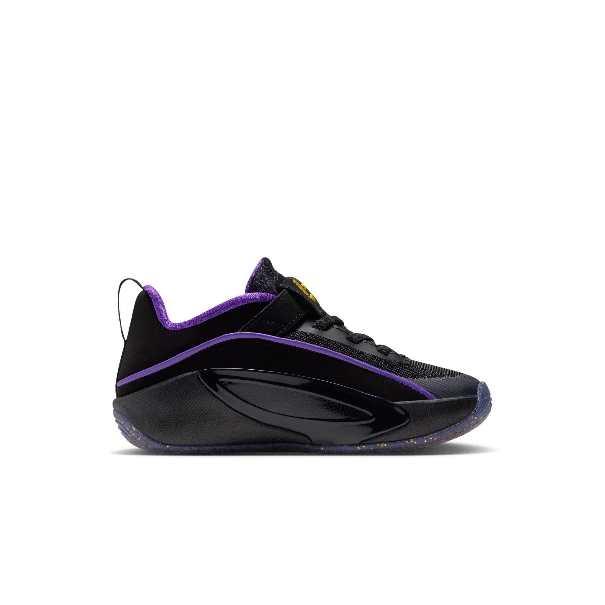 Jordan Luka 5 "Varsity Maize" Preschool Kids' Basketball Shoe - BLACK/VARSITY MAIZE/PURPLE VENOM